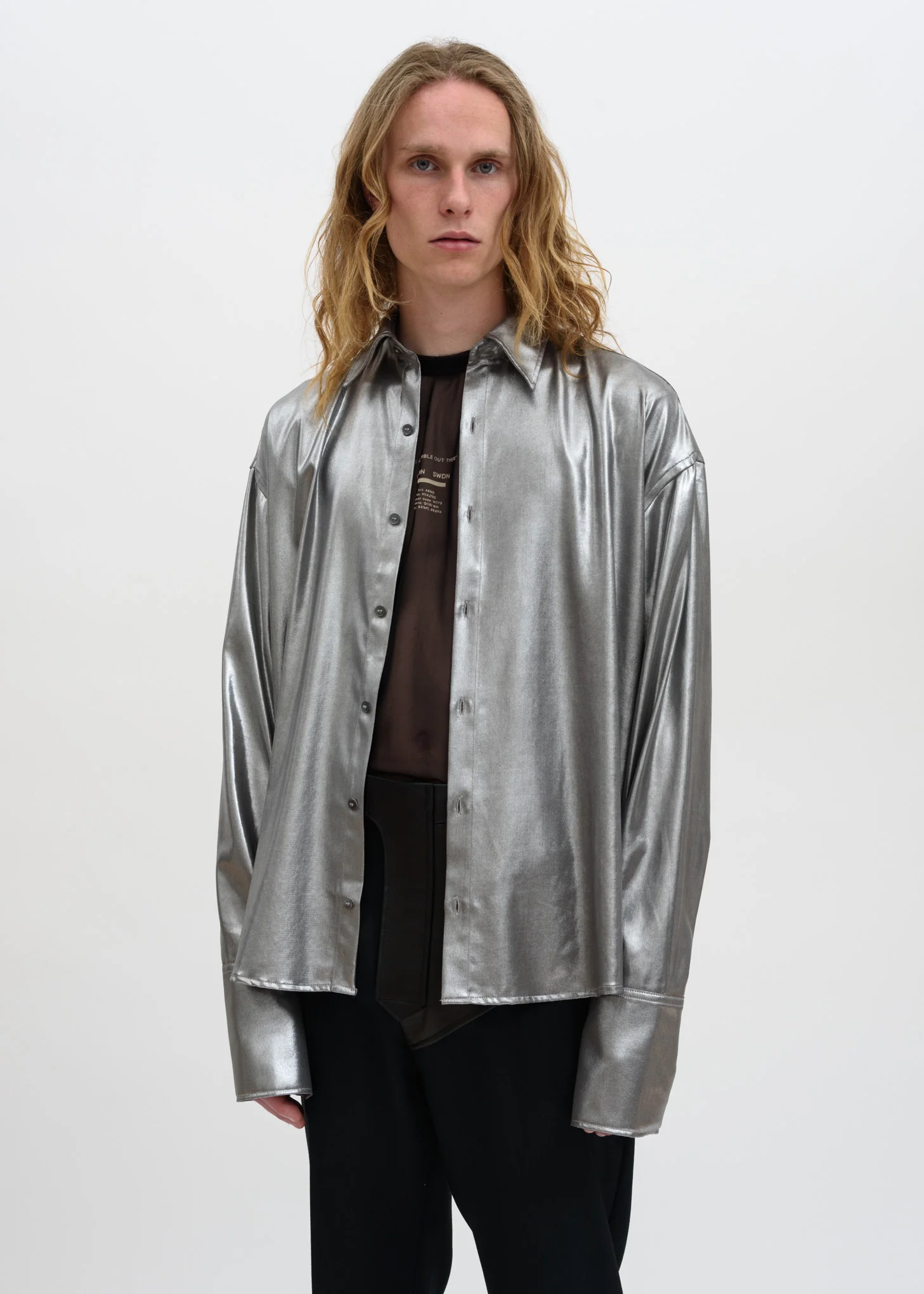 Silver Cecil Chiffon Shirt - Image 4