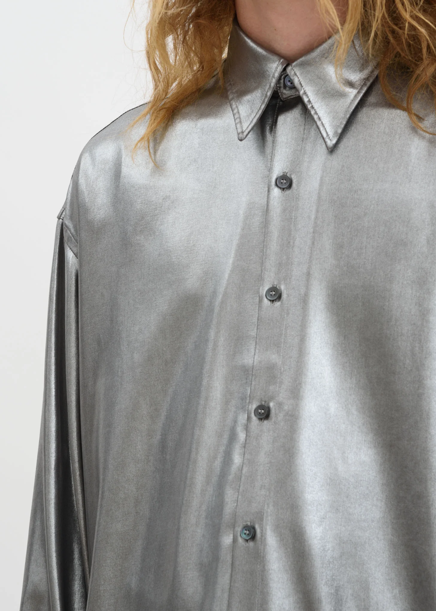 Silver Cecil Chiffon Shirt - Image 5