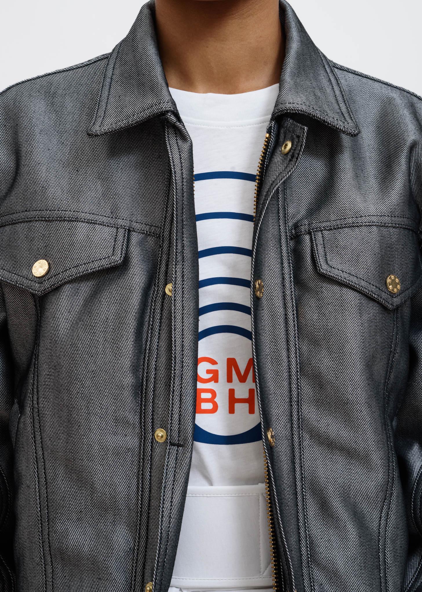 Silver Cem Raw Denim Jacket - Image 5