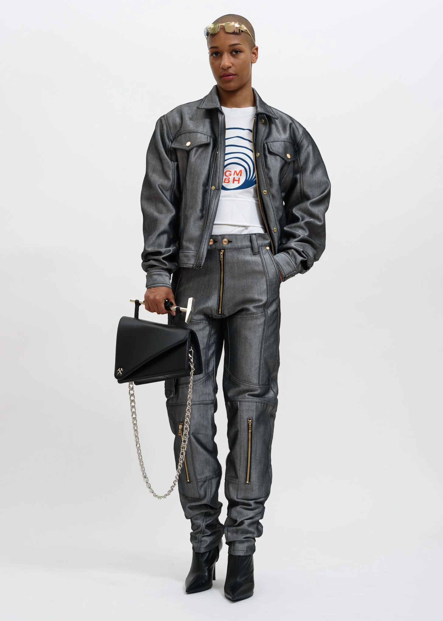 Silver Cem Raw Denim Jacket - Image 9