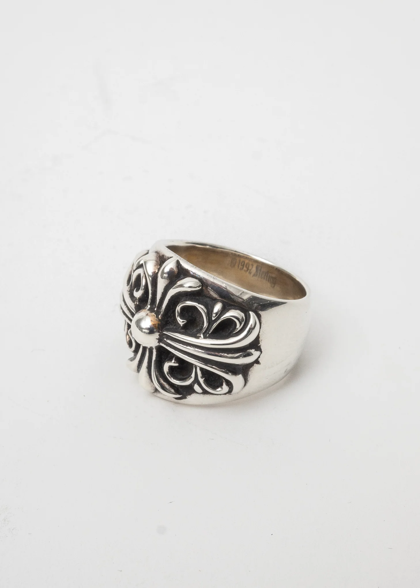 Silver CH Keeper Floral Silver Ring - Image 2