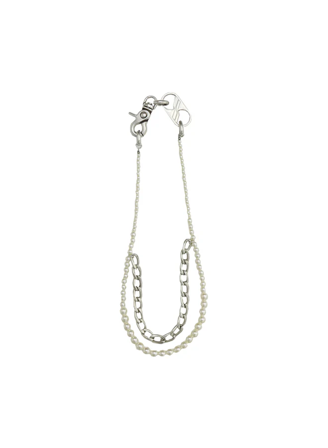Silver Chain and Pearl Necklace