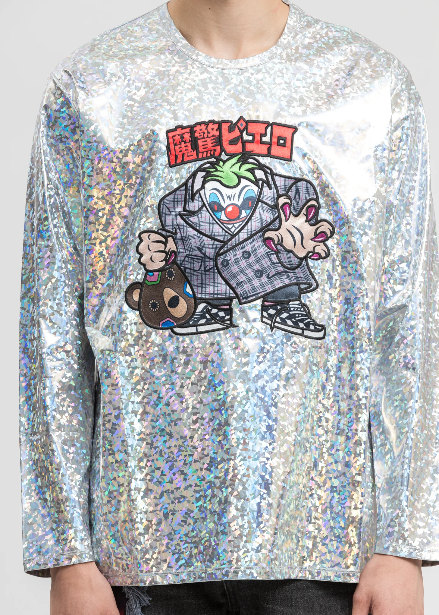 Silver Character Applique Foil Pullover - Image 4