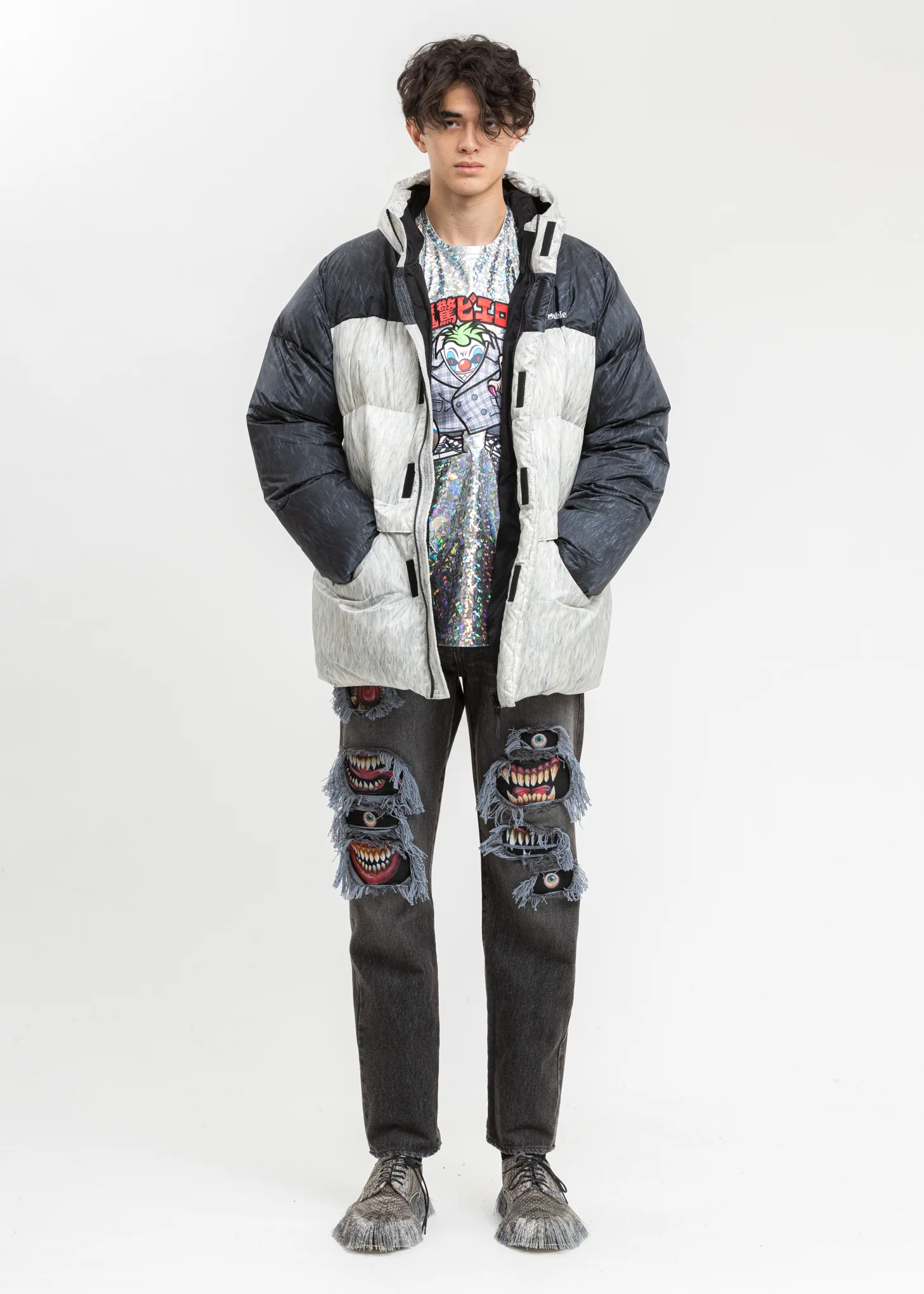 Silver Character Applique Foil Pullover - Image 6