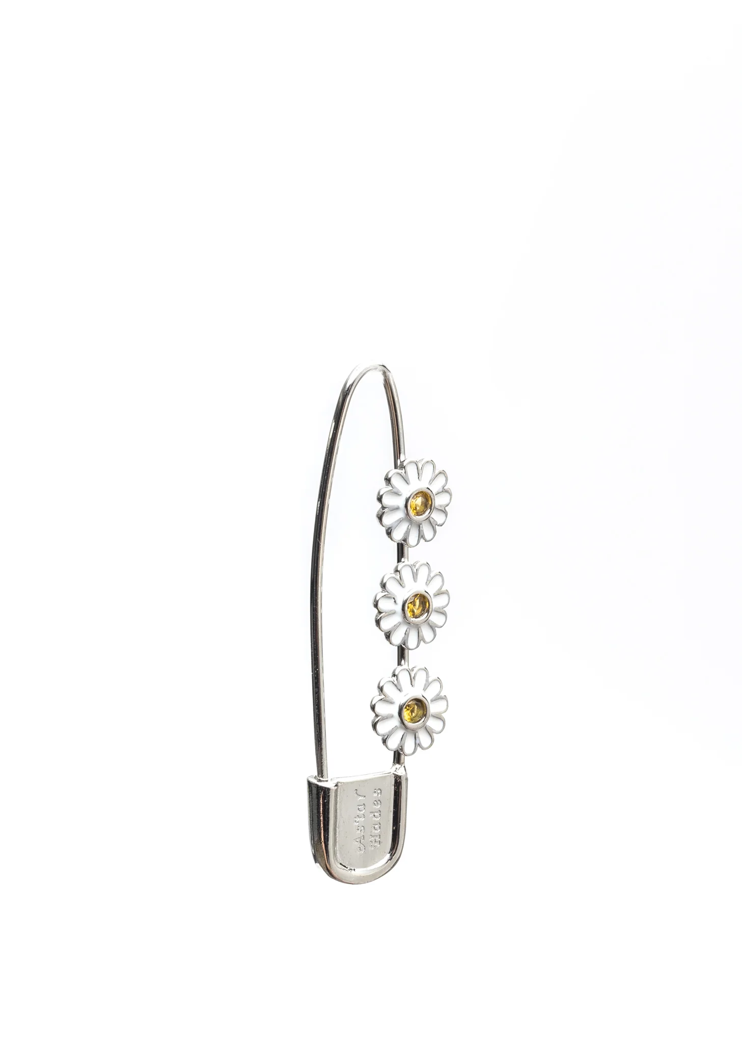 Silver Daisy Pin Earring Large (Single)