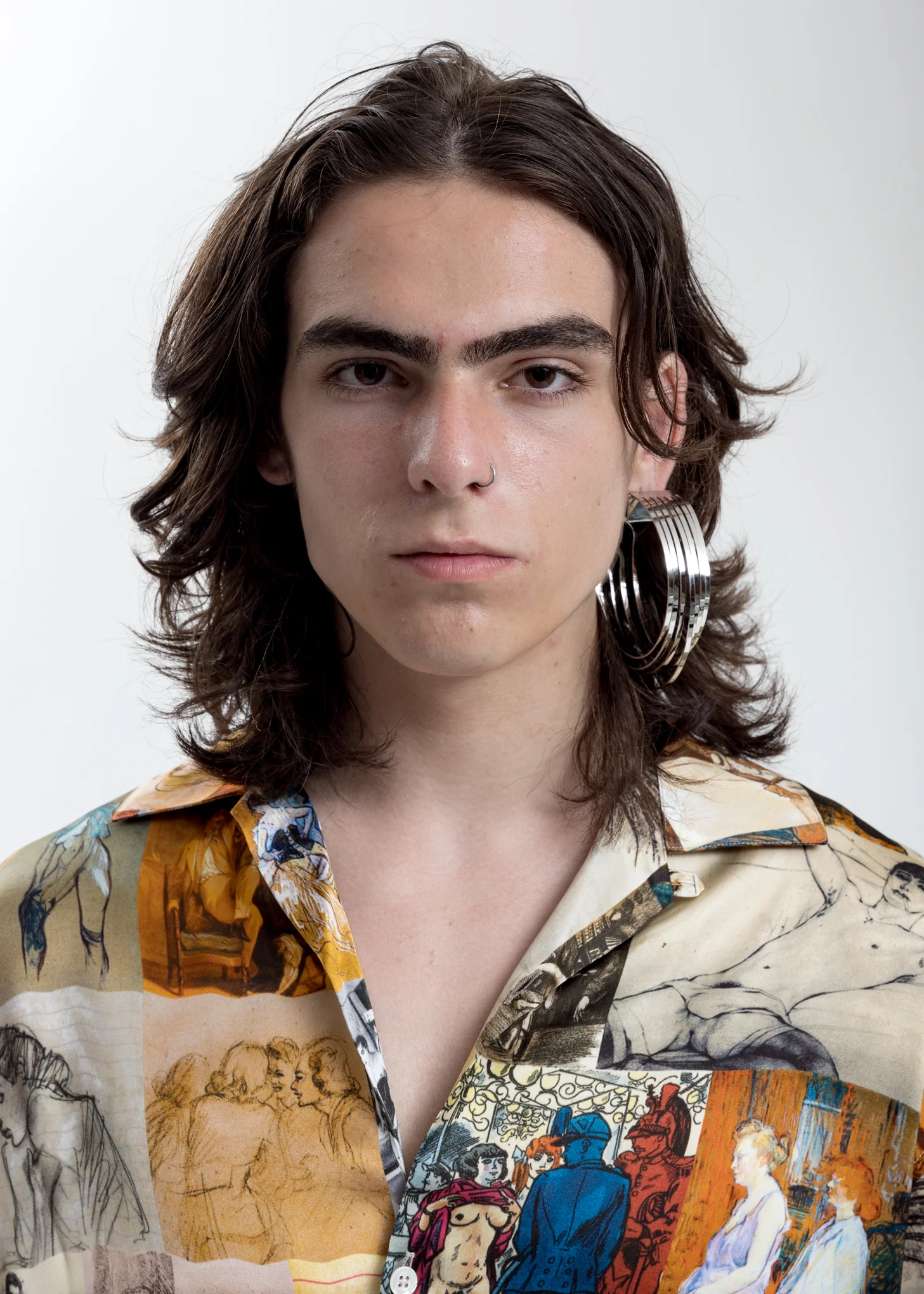 Silver Deconstructed Hoop Earrings (Single) - Image 3