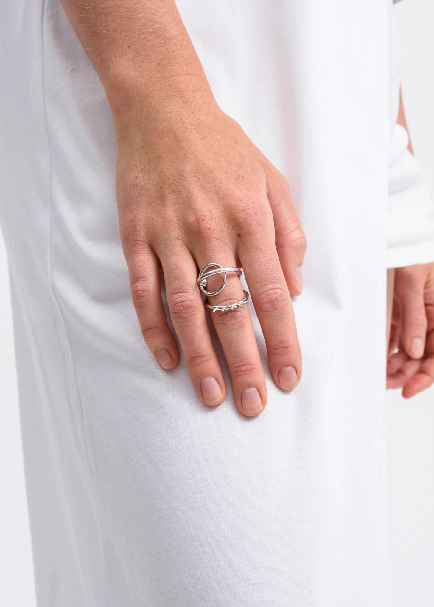 Silver Dita Spur Ring - Image 3