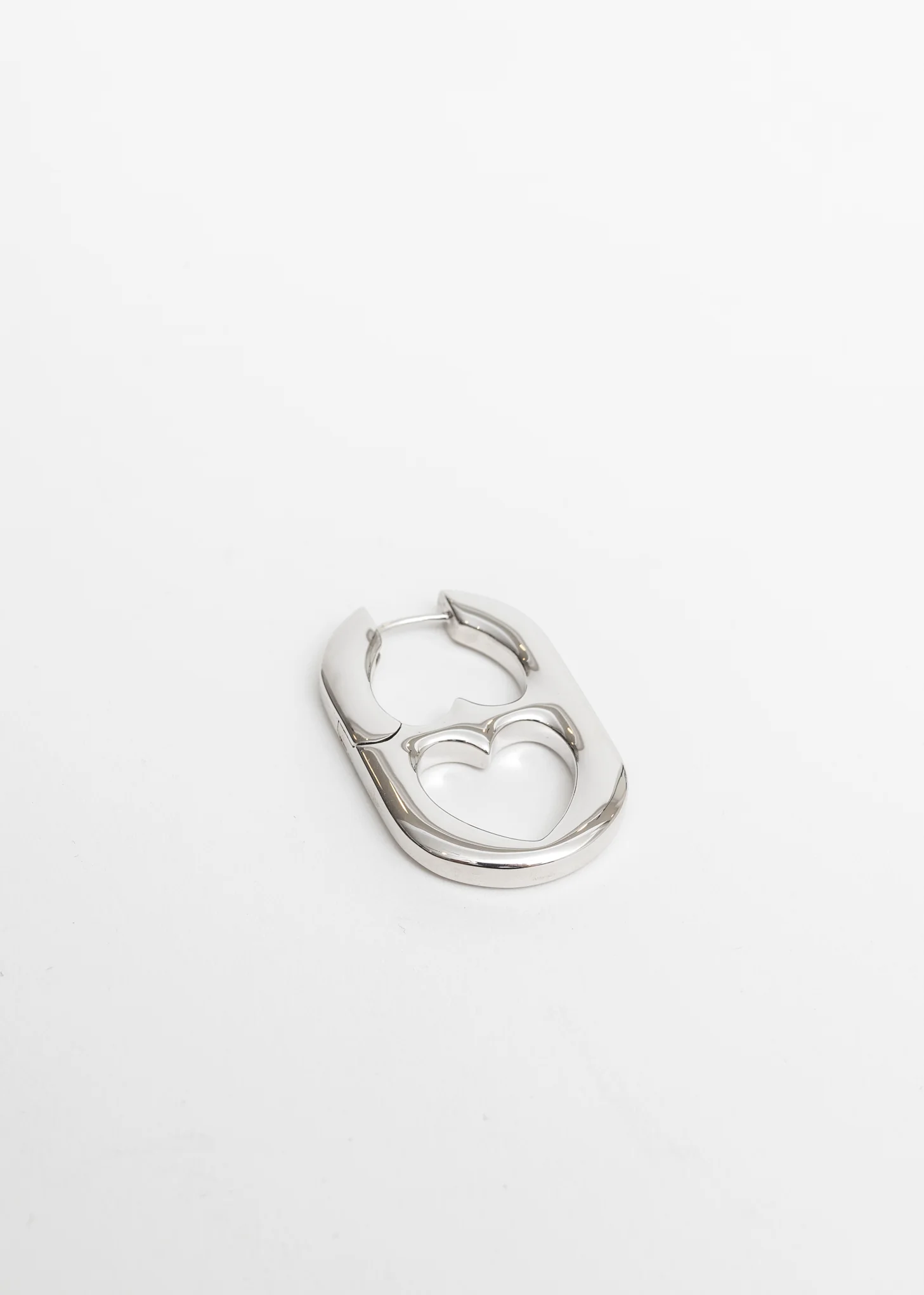 Silver Two Way Hearts Earring - Single - Image 8