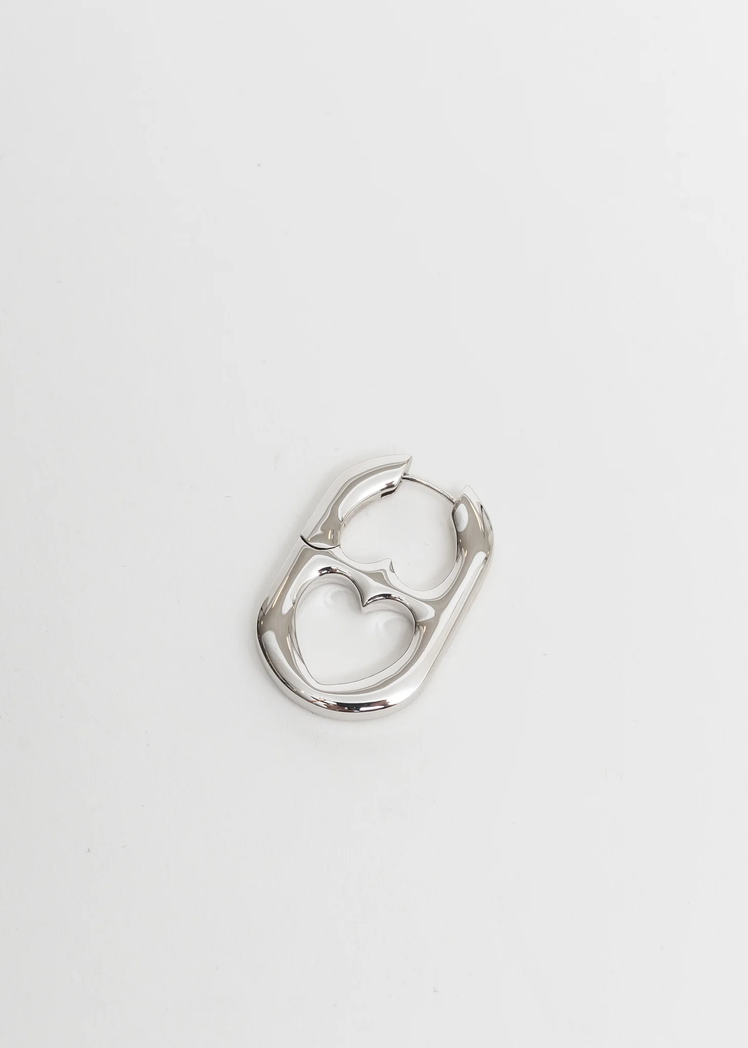 Silver Two Way Hearts Earring - Single - Image 9