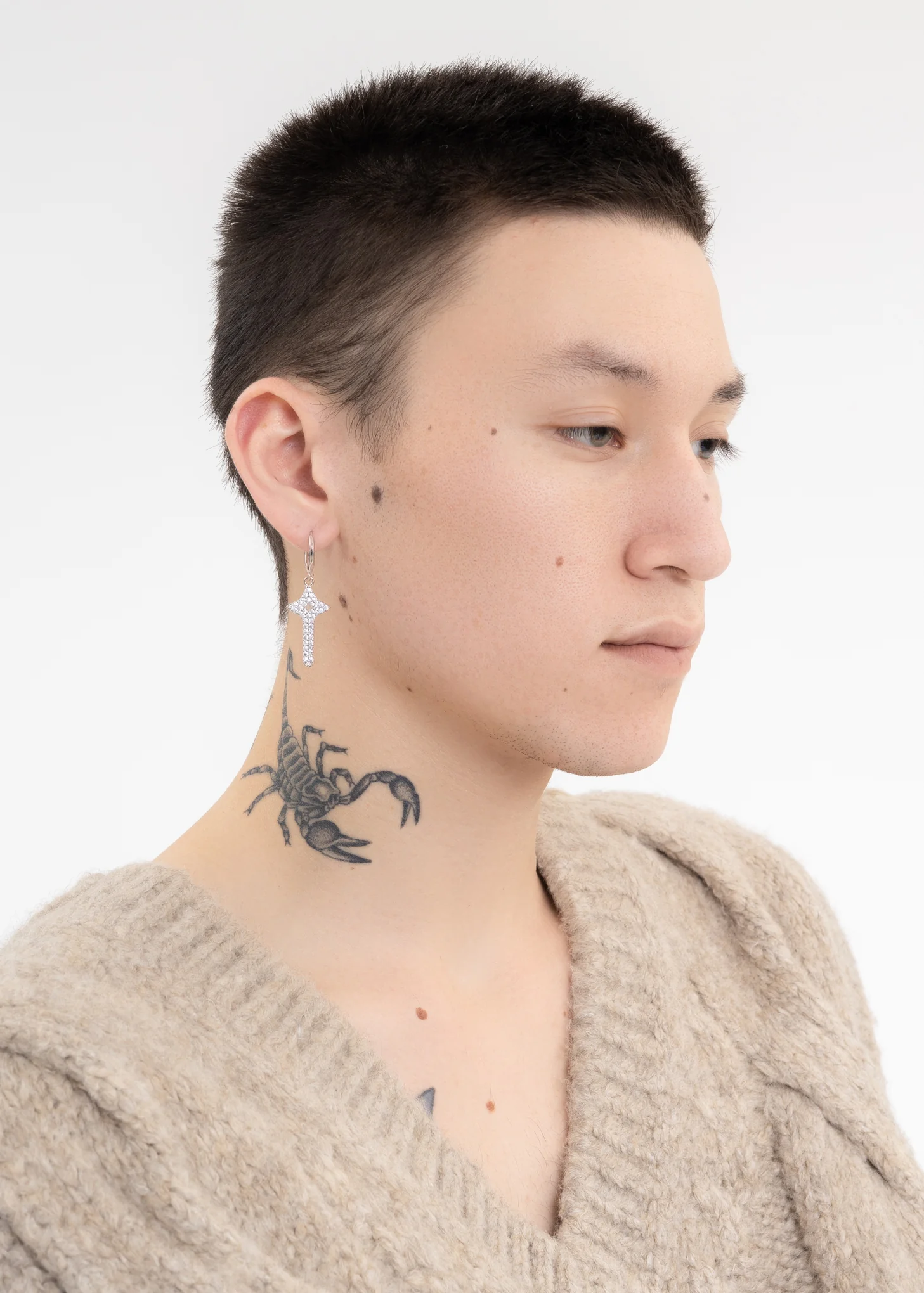 Silver Dream Key Earring - Single - Image 3