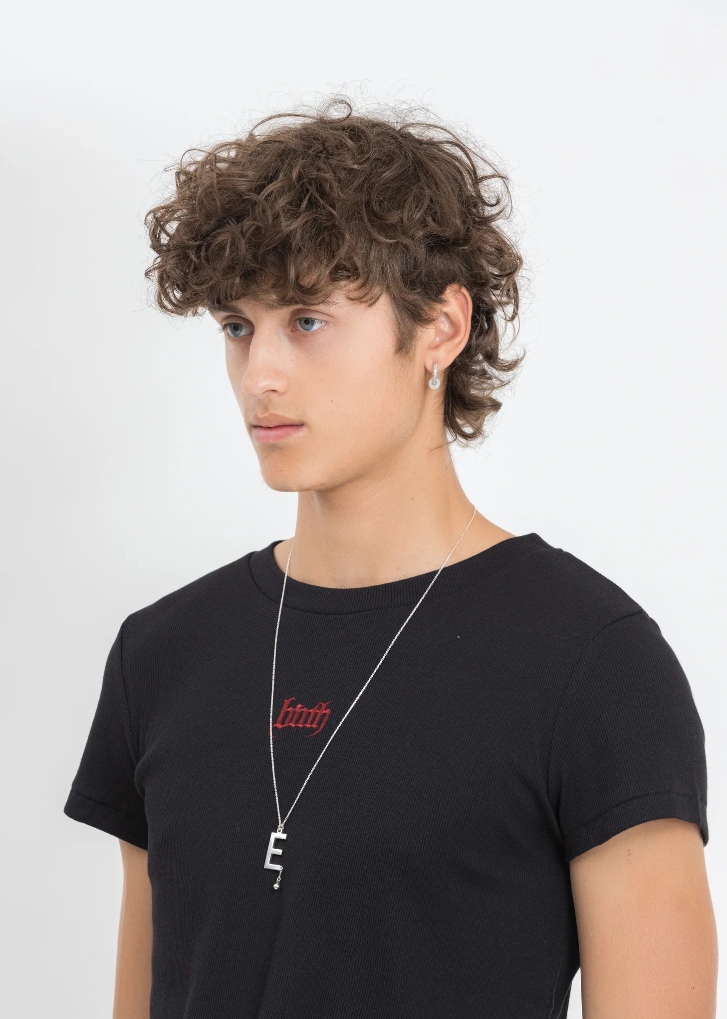 Silver "E" Necklace - Image 2