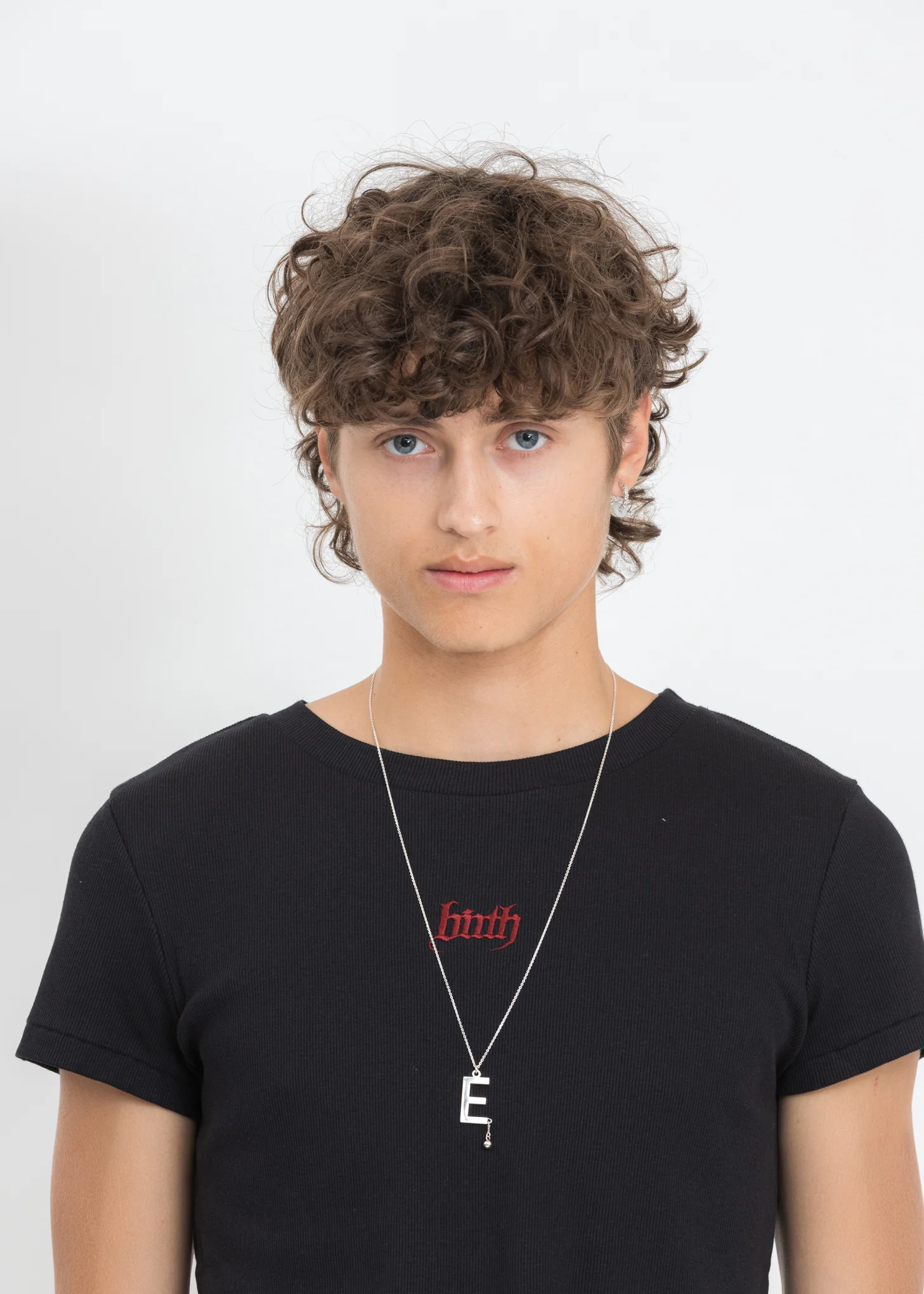 Silver "E" Necklace - Image 3