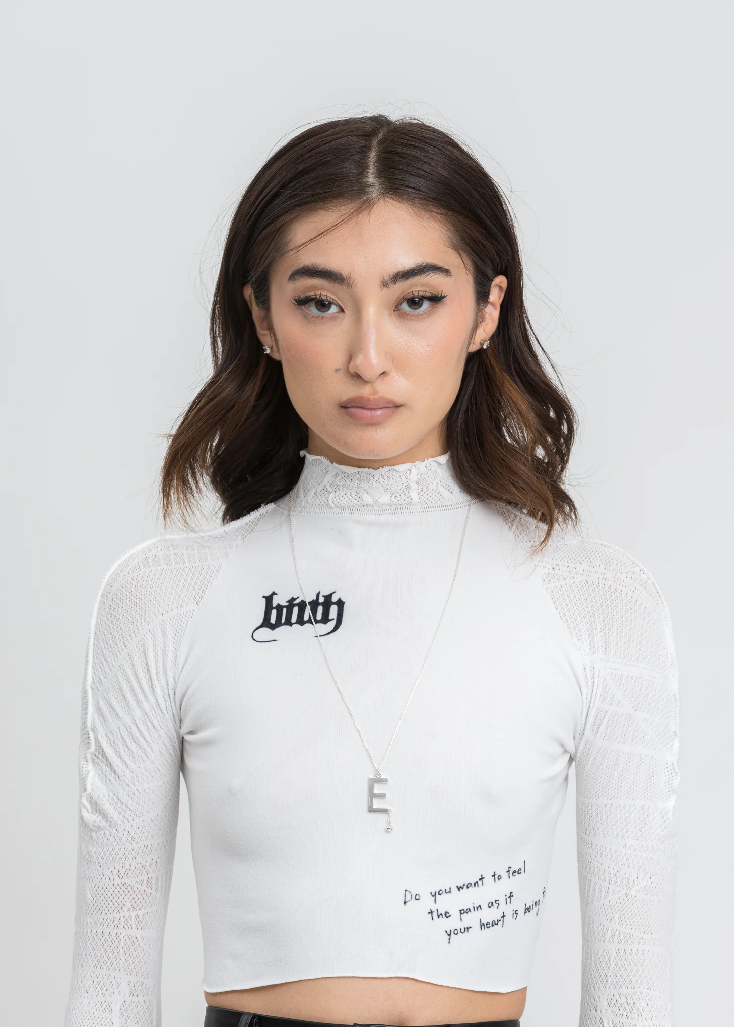 Silver "E" Necklace - Image 2