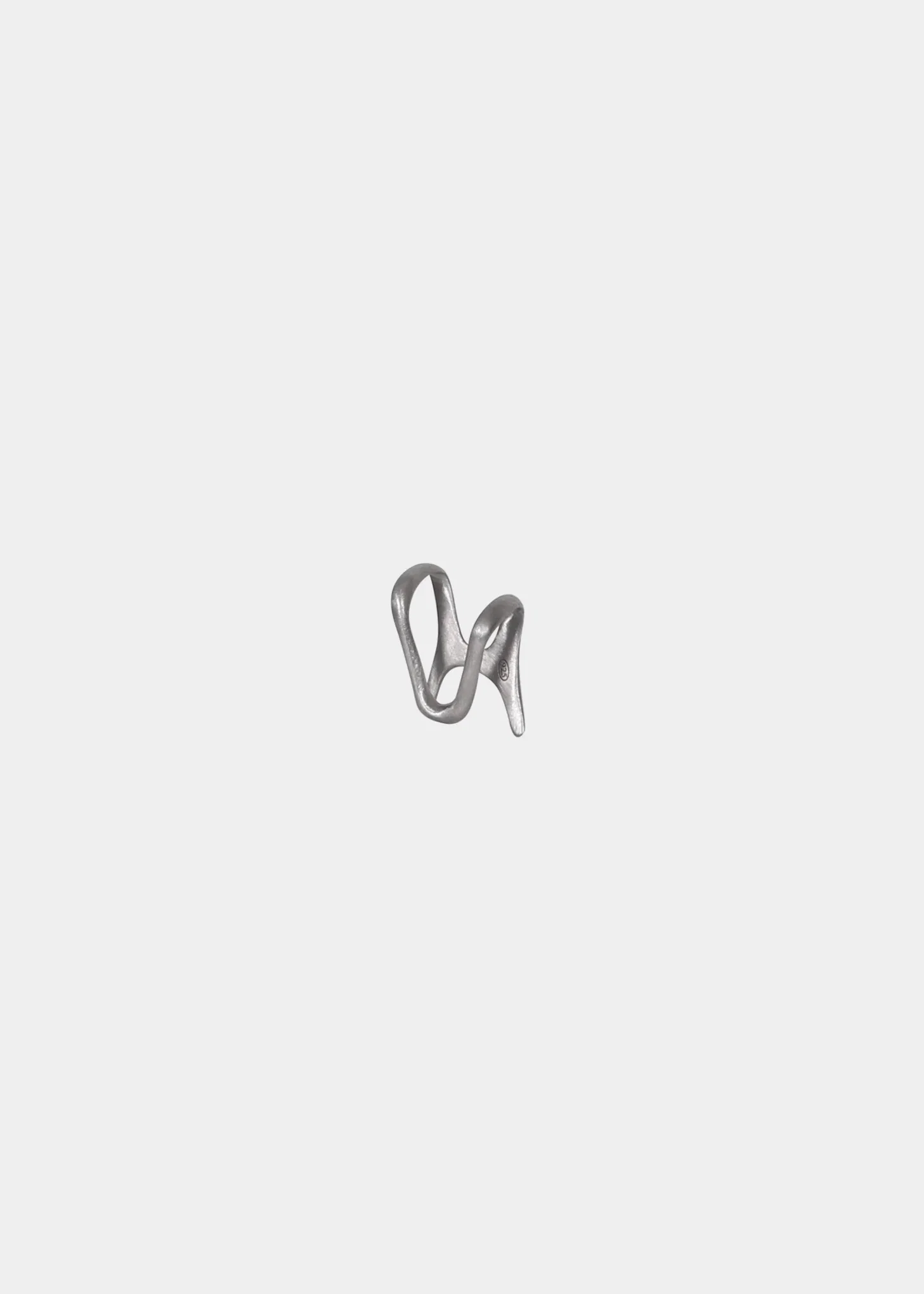 SILVER EARCUFF H SMALL - Image 5