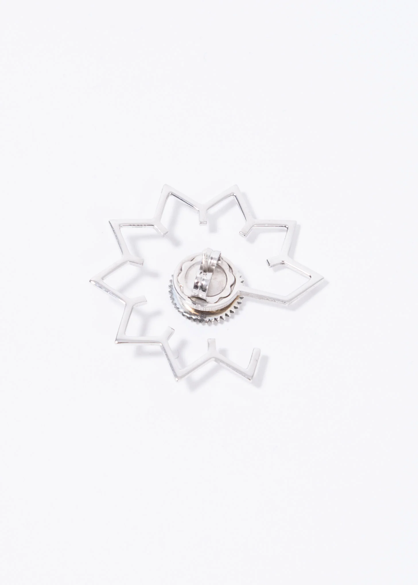 Silver Earring with COG Ear Cuff (Single) - Image 2