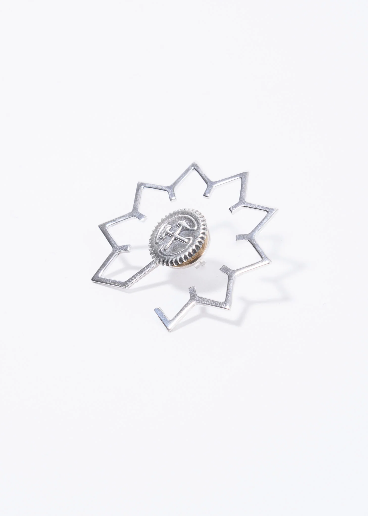 Silver Earring with COG Ear Cuff (Single) - Image 3