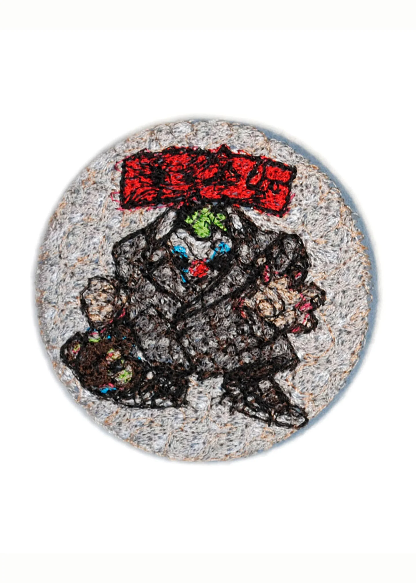 Silver Embroidery Badge