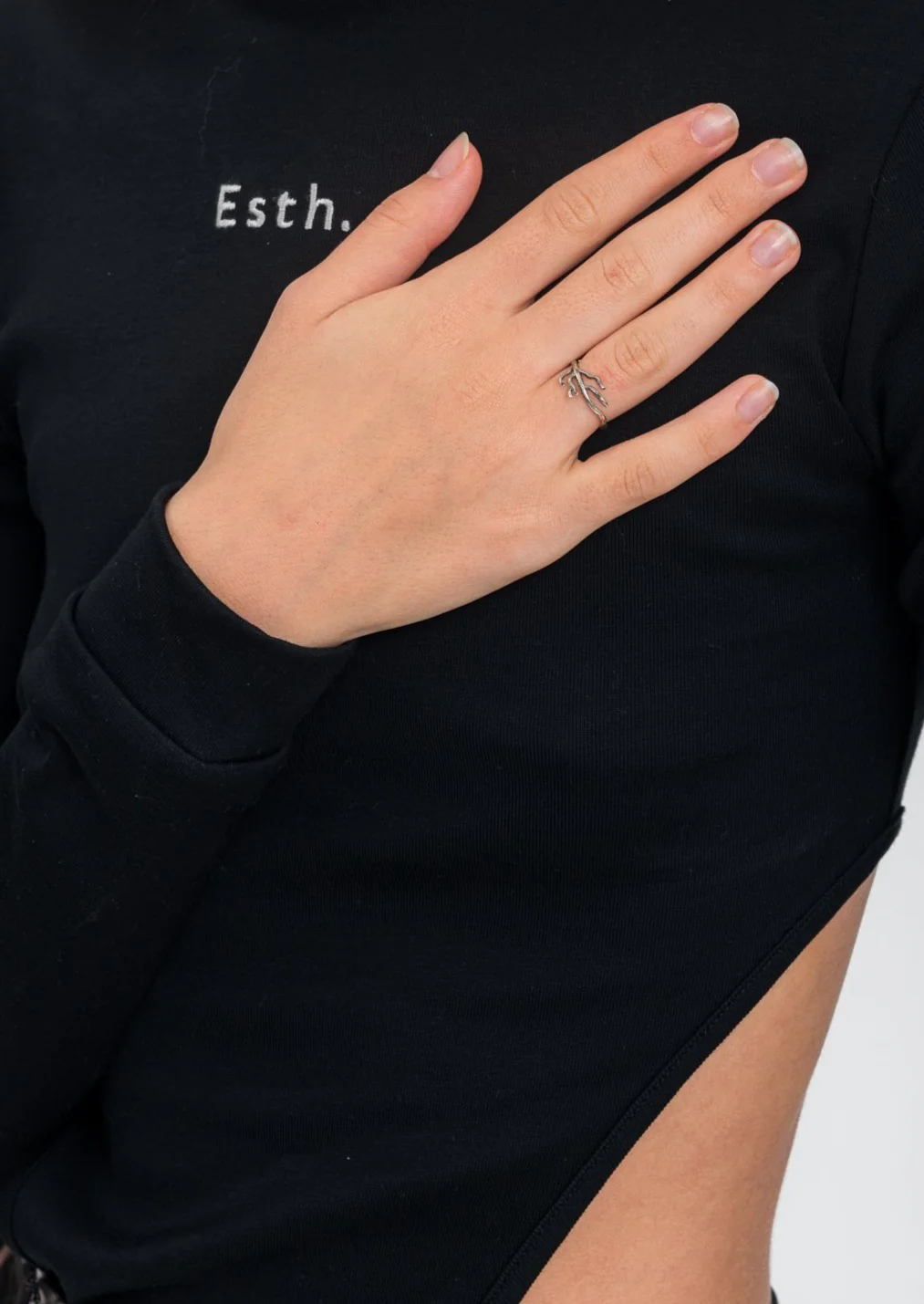 Silver Esth. x JOHAN SILVERMAN Small Wood Ring - Image 2
