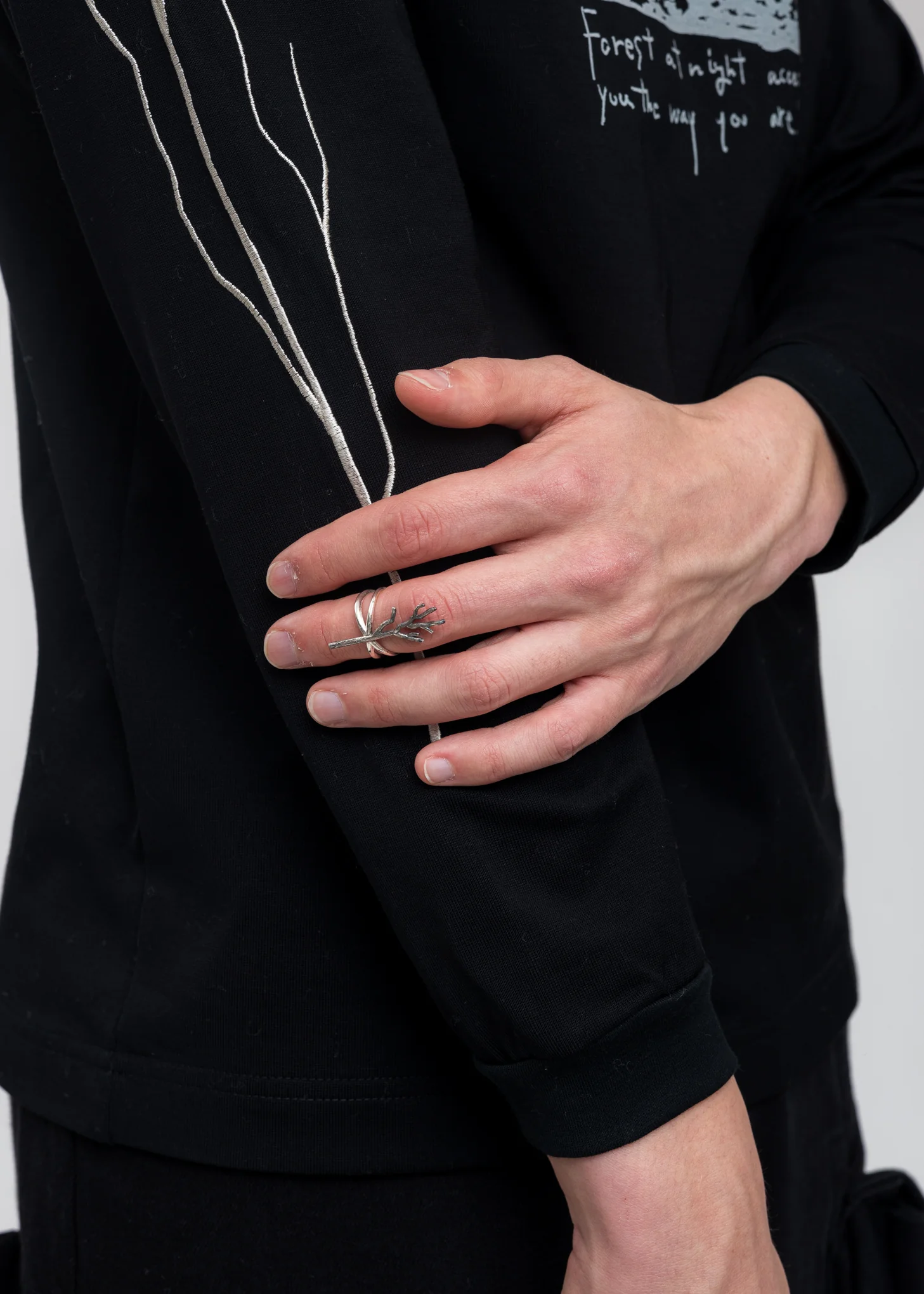 Silver Esth. x JOHAN SILVERMAN Wood Ring - Image 4