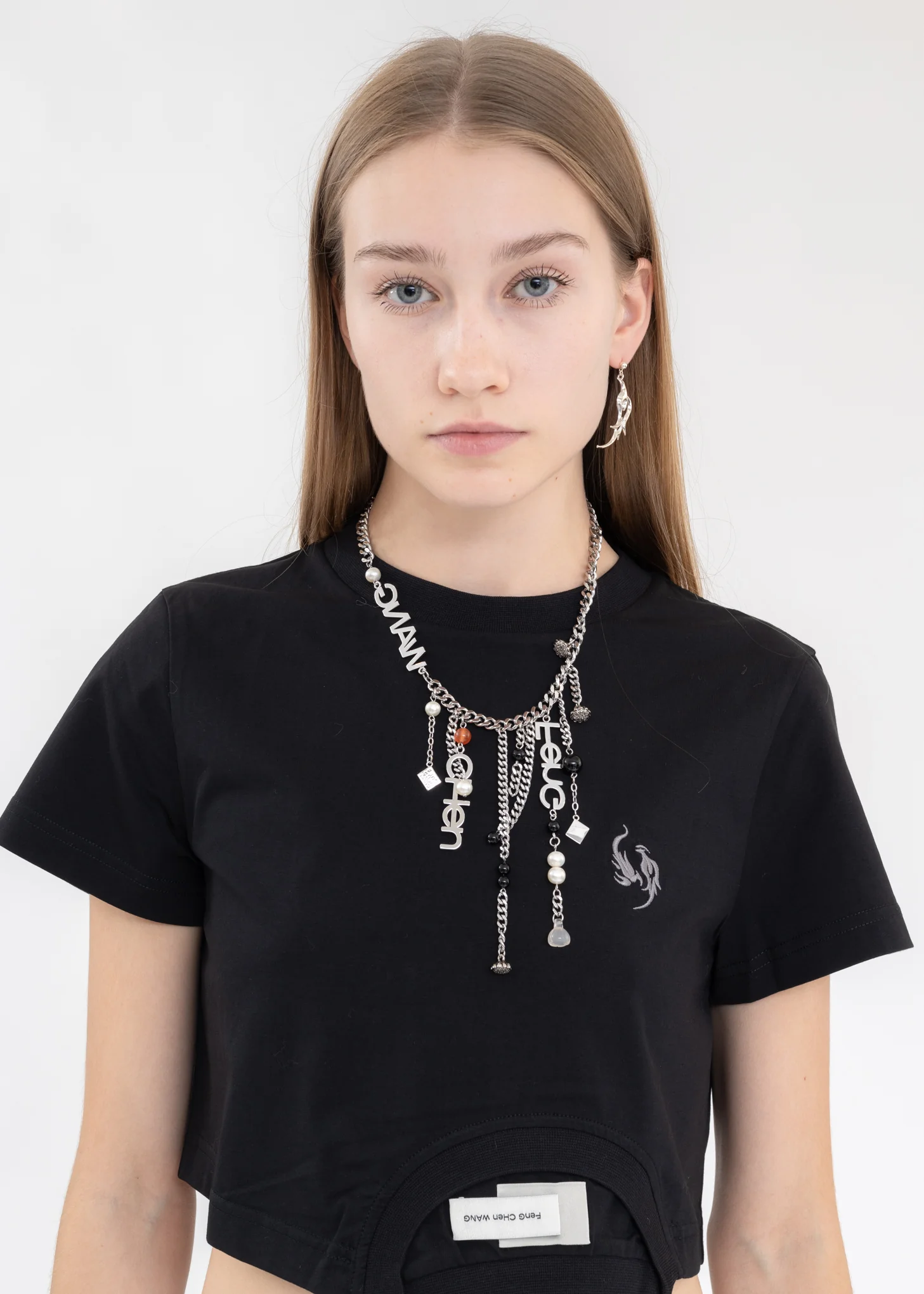 Silver FCW JADE STONE NECKLACE - Image 2