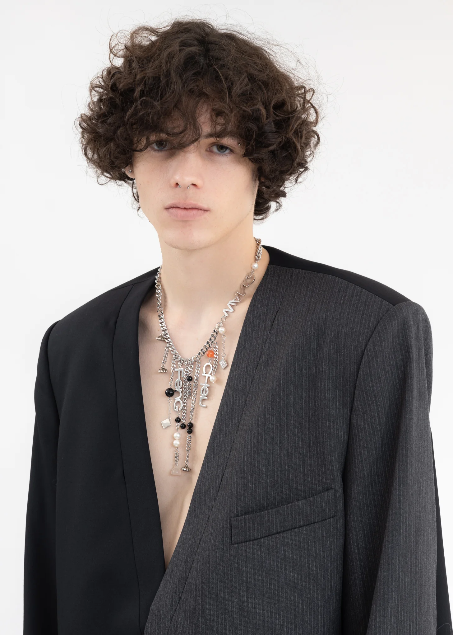 Silver FCW JADE STONE NECKLACE - Image 2