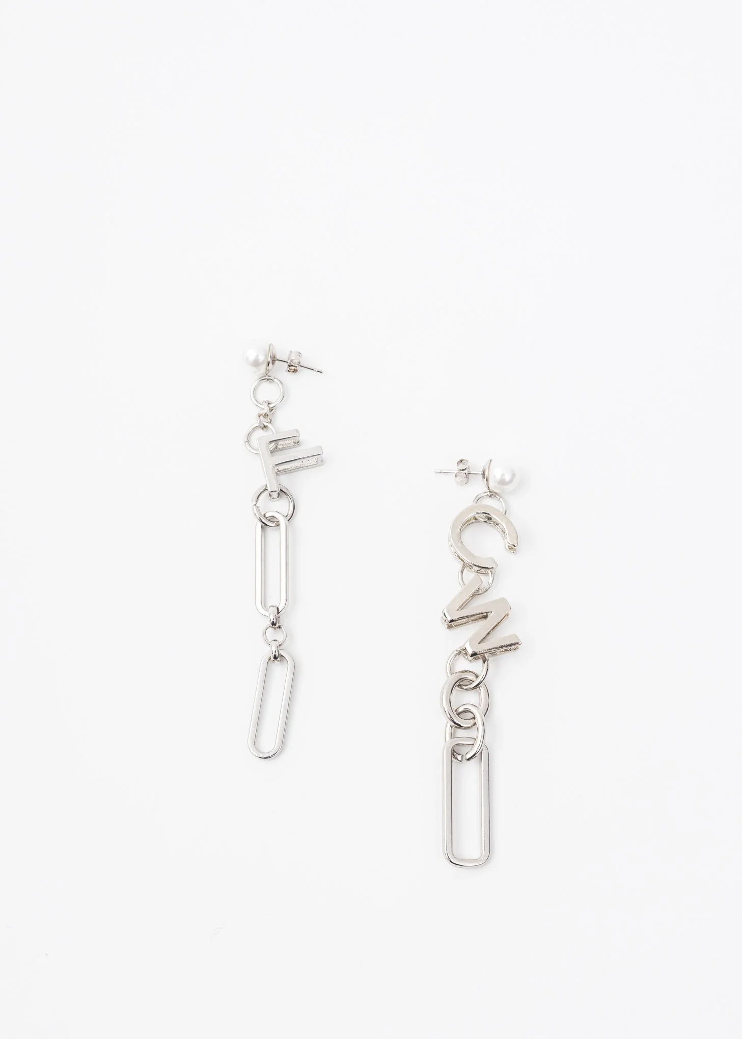Silver FCW Logo Earring