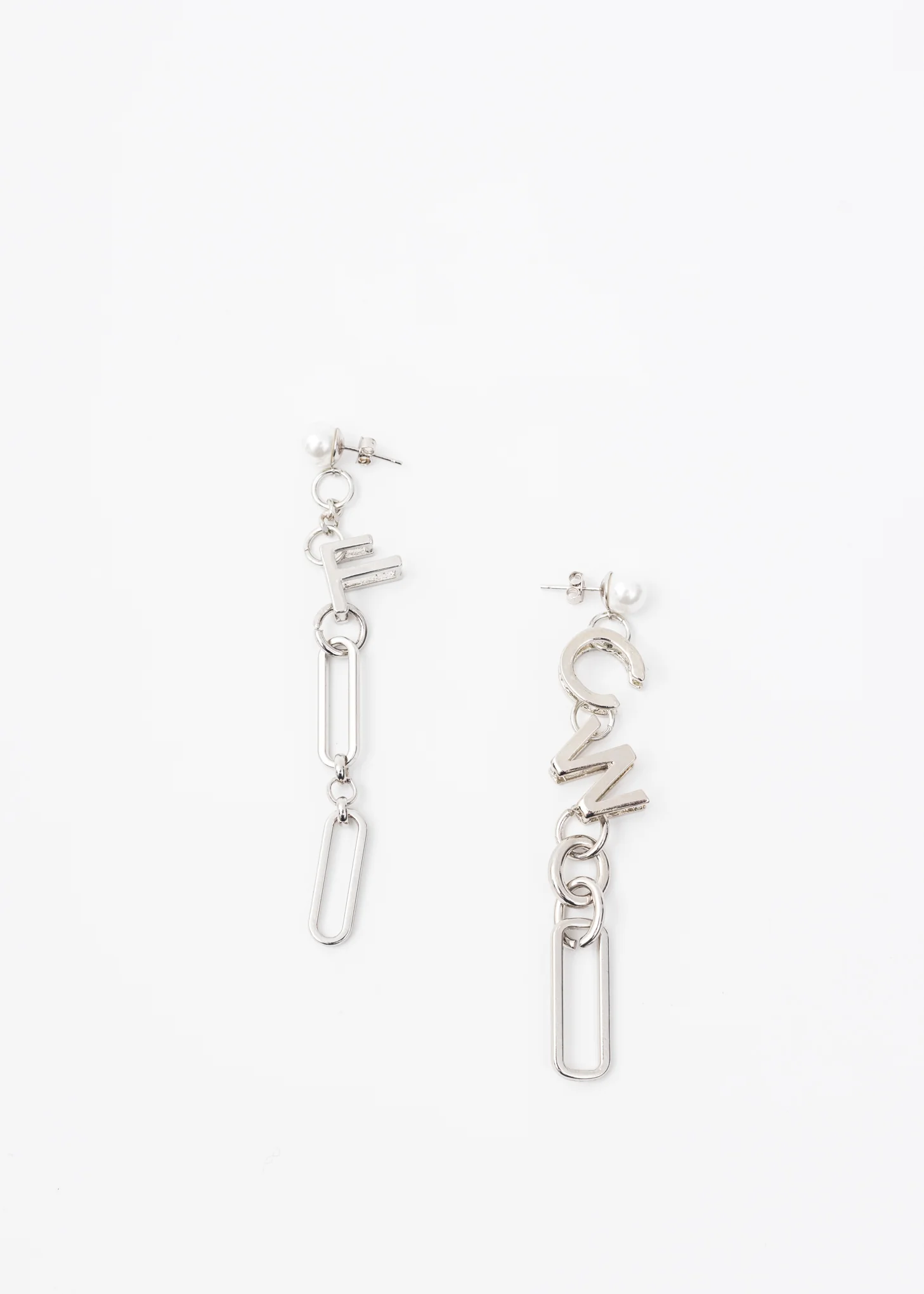Silver FCW Logo Earring