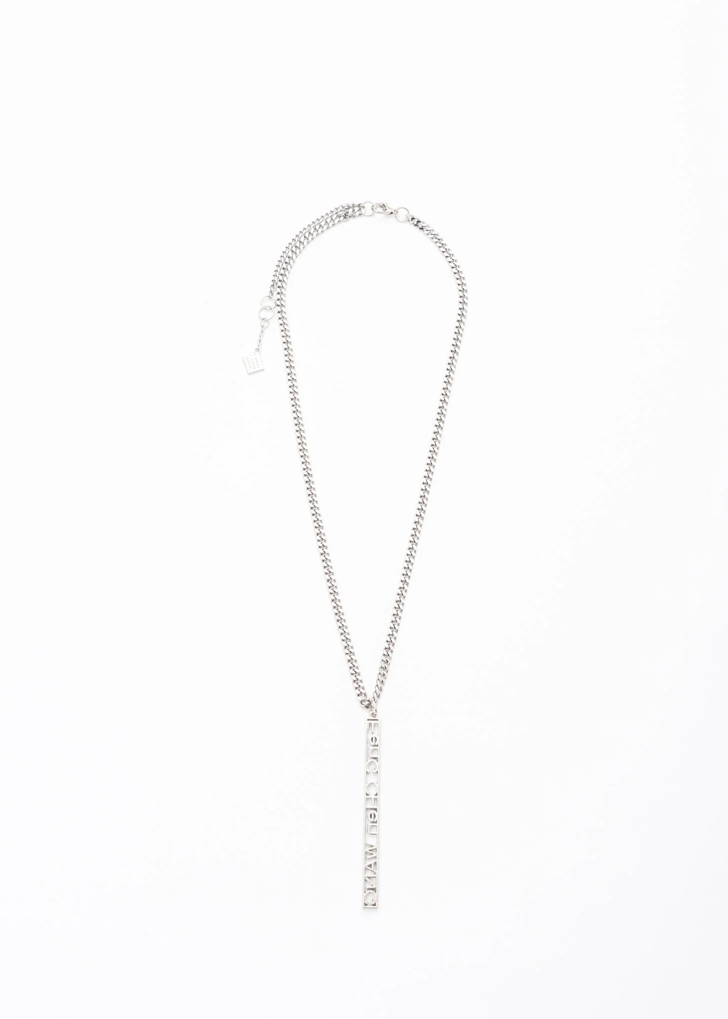 Silver FCW Logo Pendant Necklace