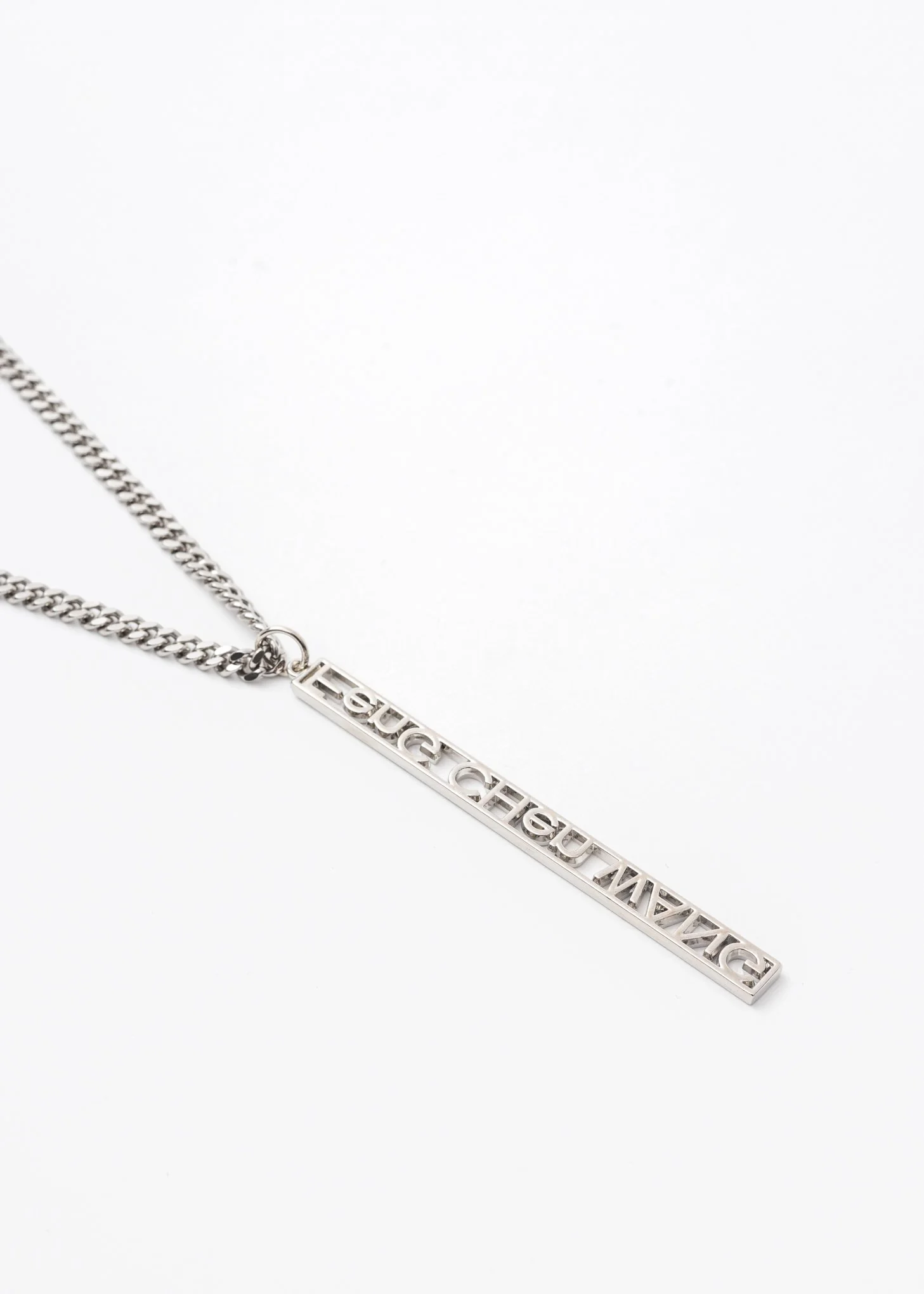 Silver FCW Logo Pendant Necklace - Image 3