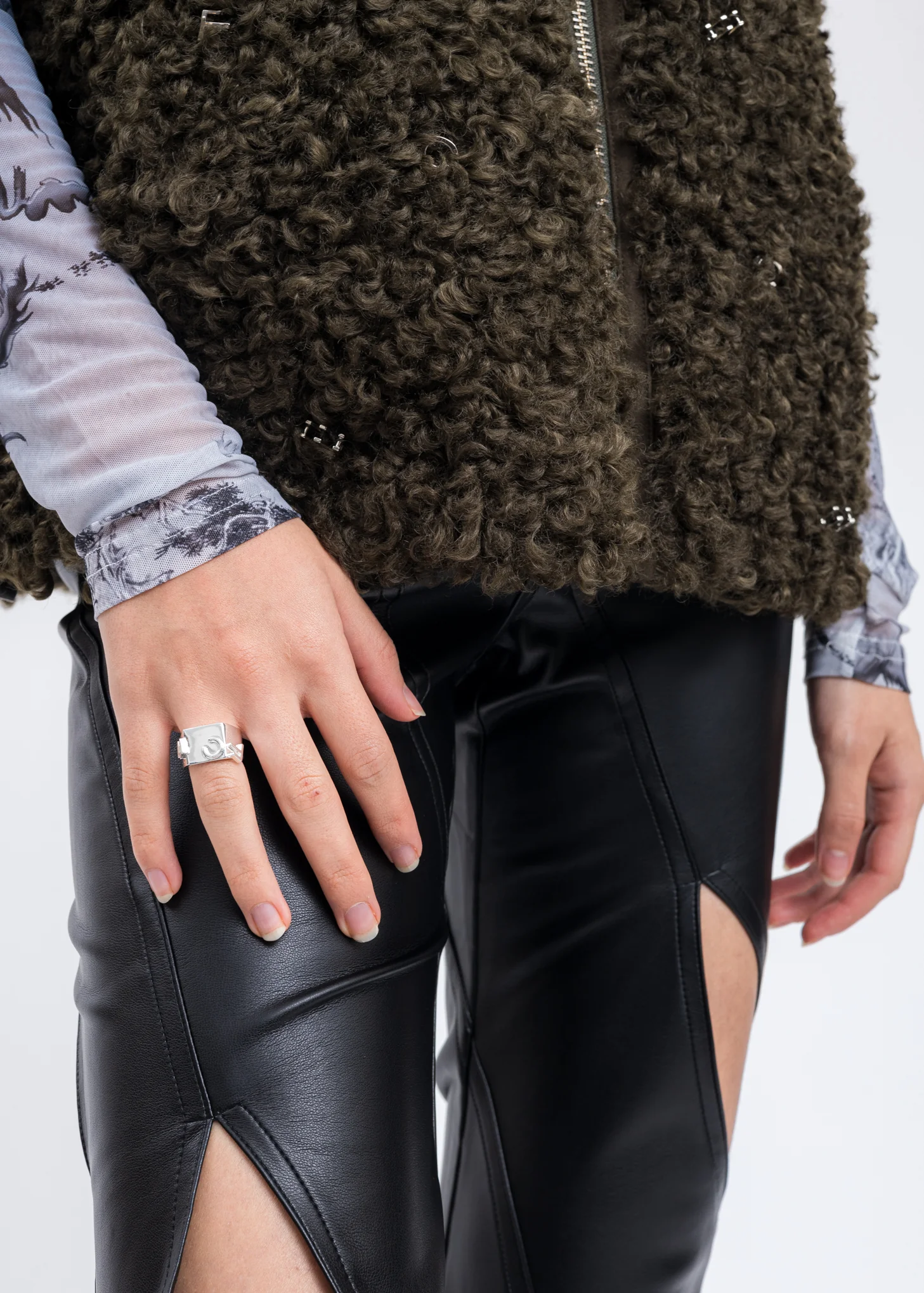 Silver FCW Logo Ring - Image 3