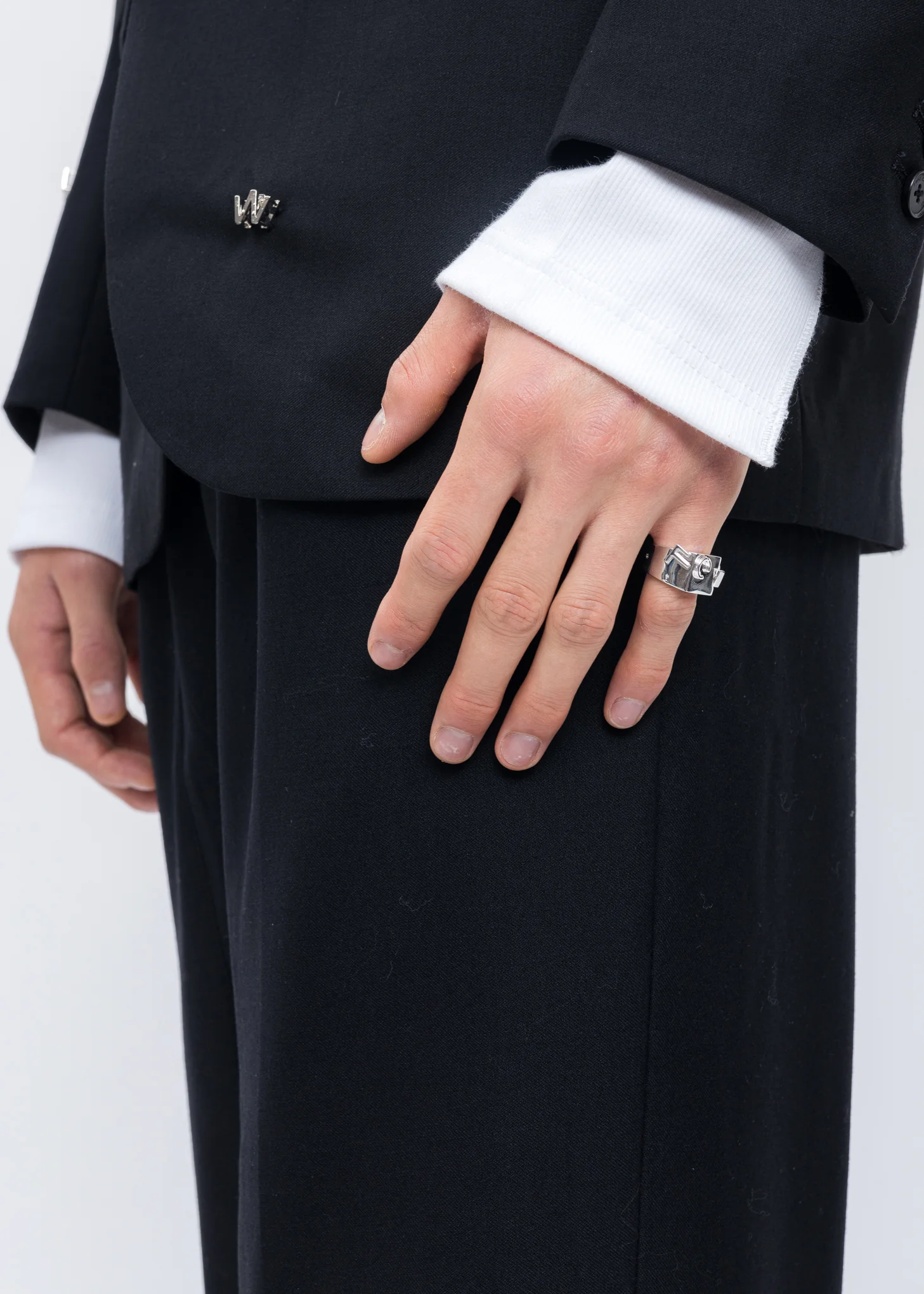 Silver FCW Logo Ring - Image 2