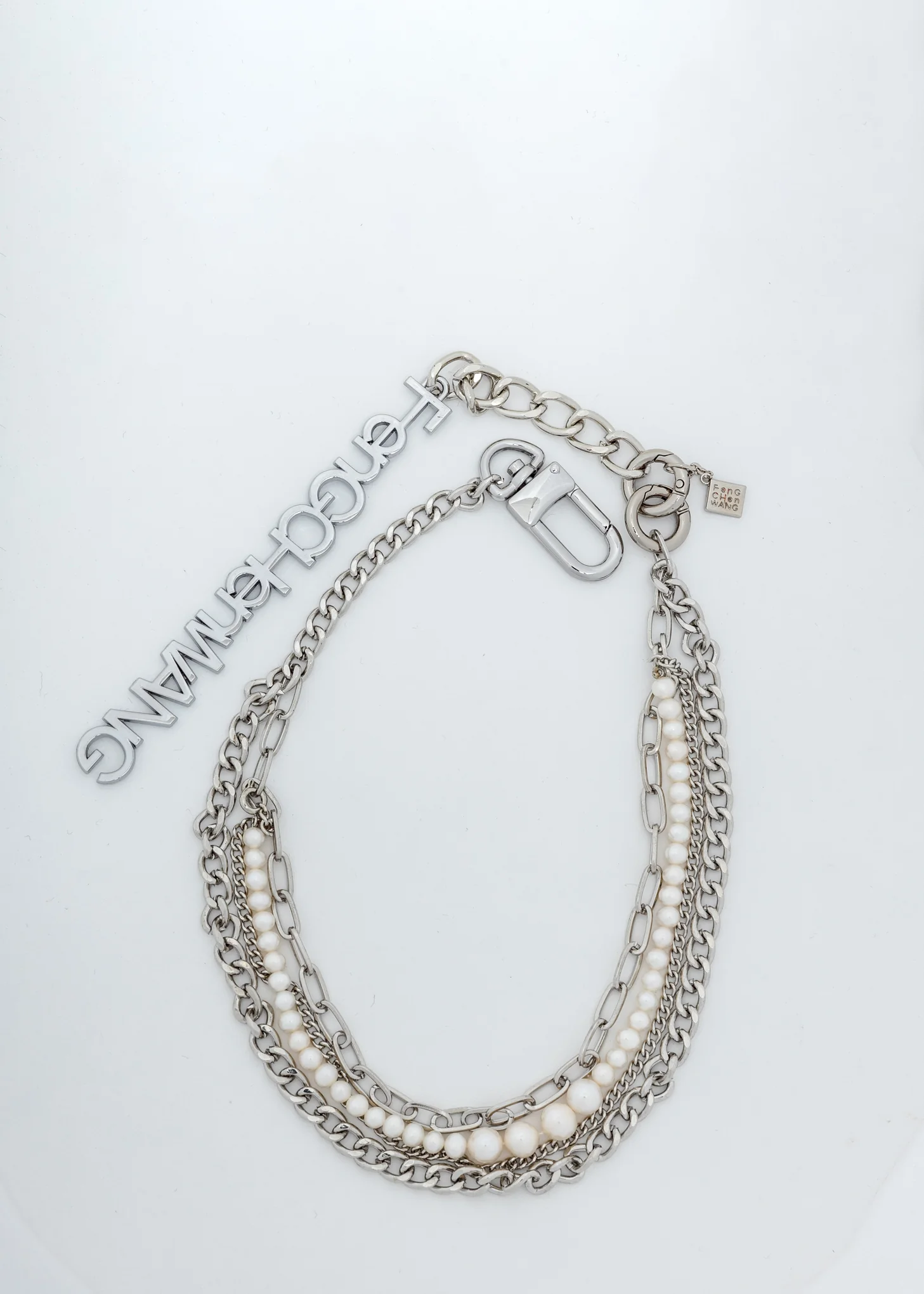 Silver FCW Logo Steel Waist Chain