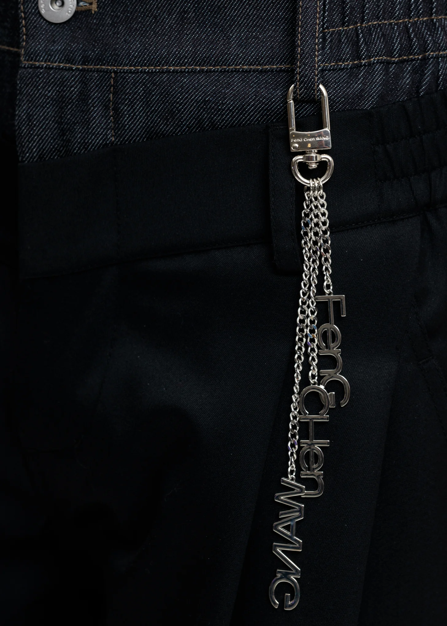Silver FCW Steel Keyring Chain - Image 2