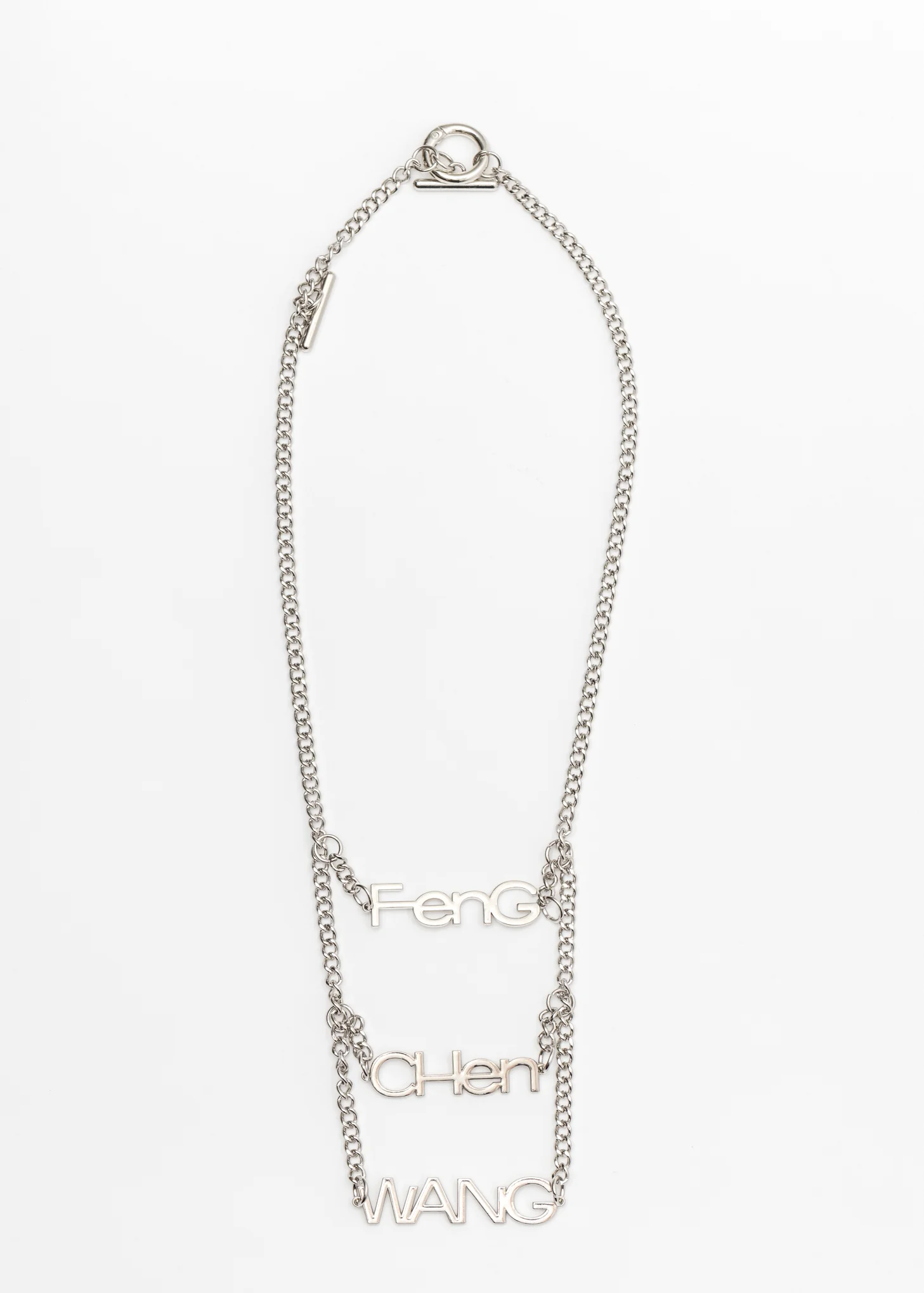 Silver Triple Stack FCW Steel Necklace