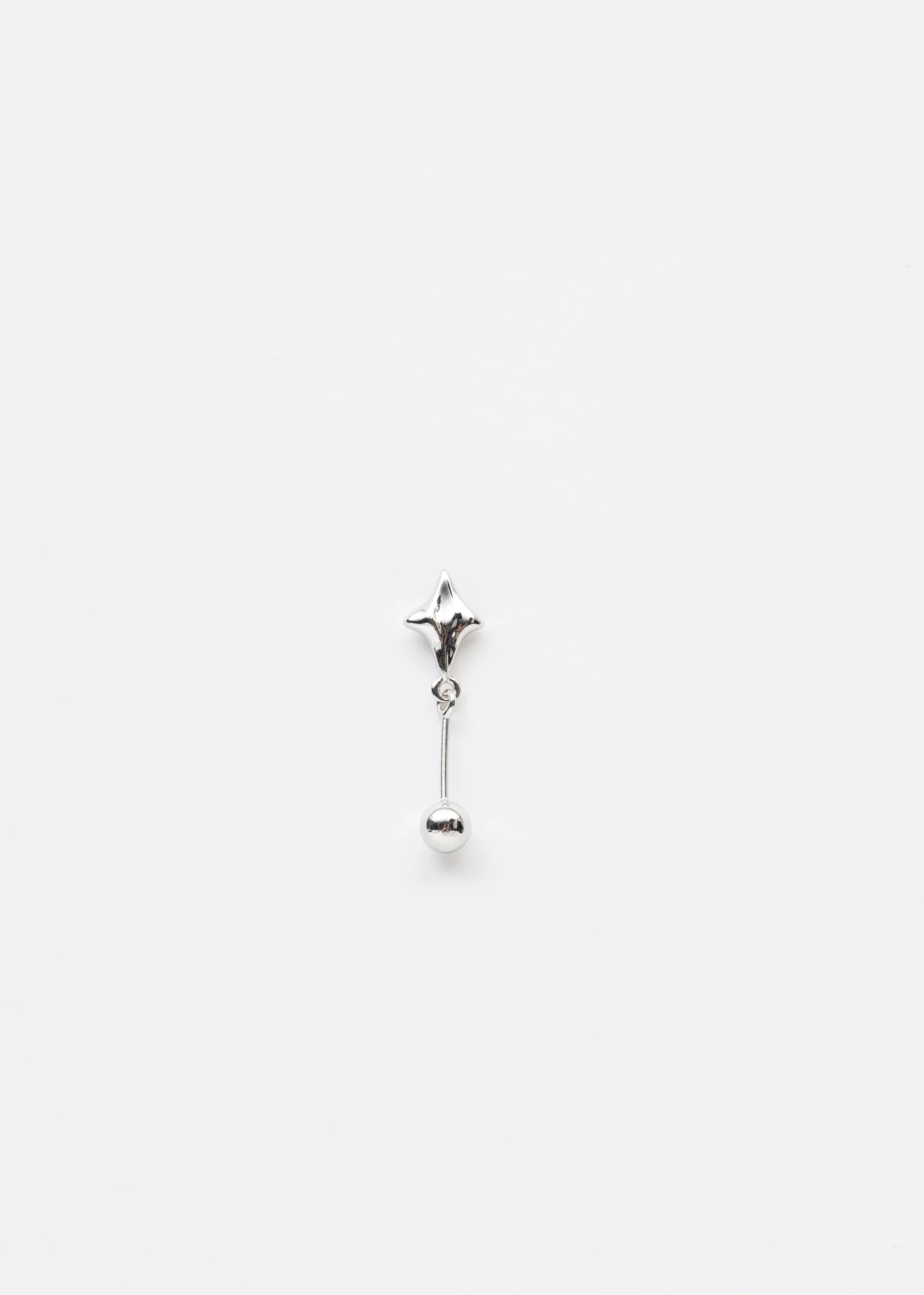 Silver Fireworks Earring - Single