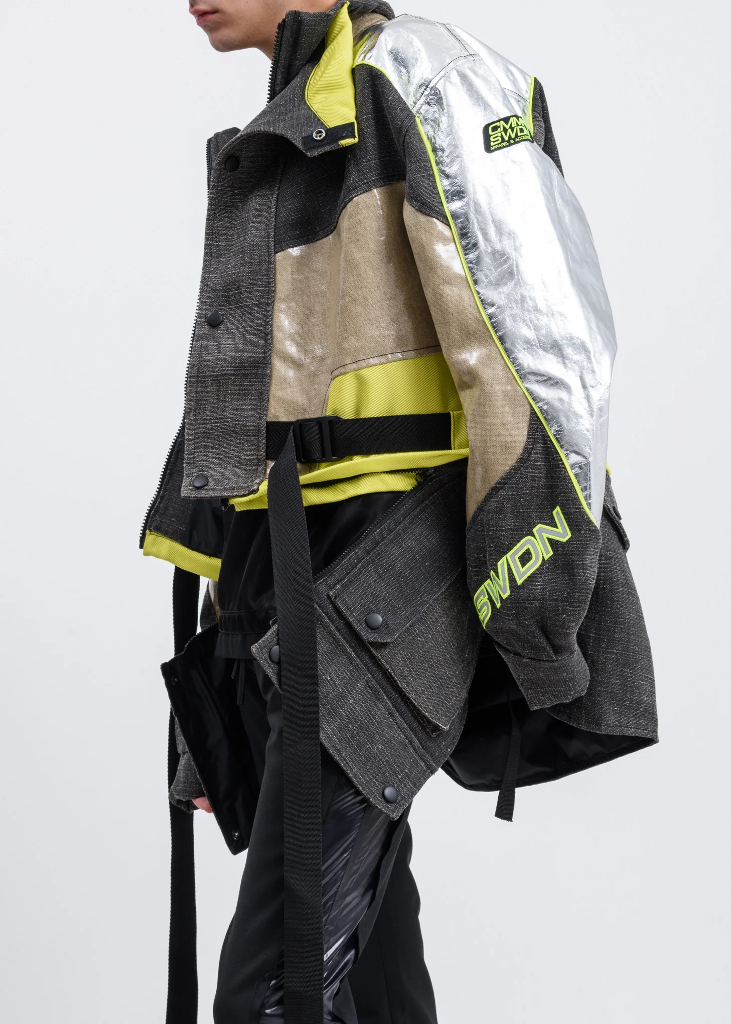 Silver Fluorescent Roman Technical Jacket - Image 2