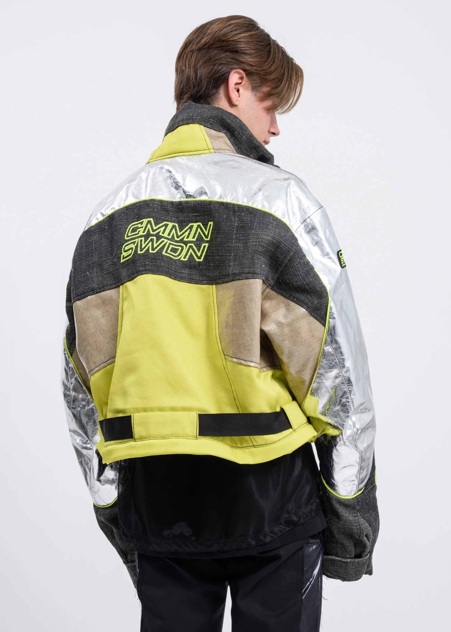 Silver Fluorescent Roman Technical Jacket - Image 5