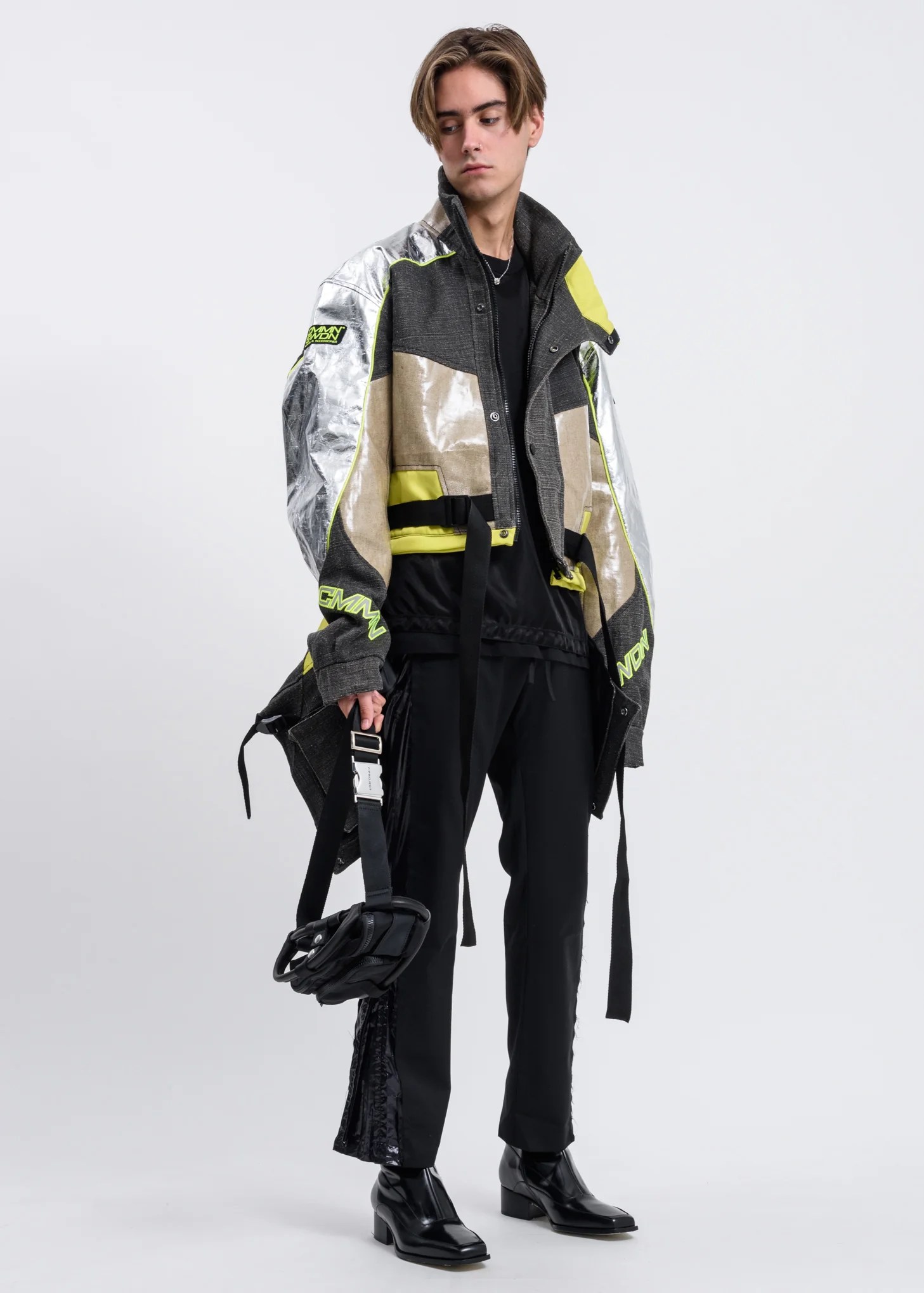 Silver Fluorescent Roman Technical Jacket - Image 6