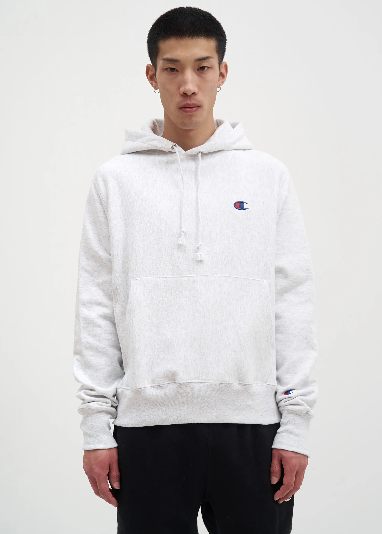 Silver Grey Left Chest "C" Logo Hoodie