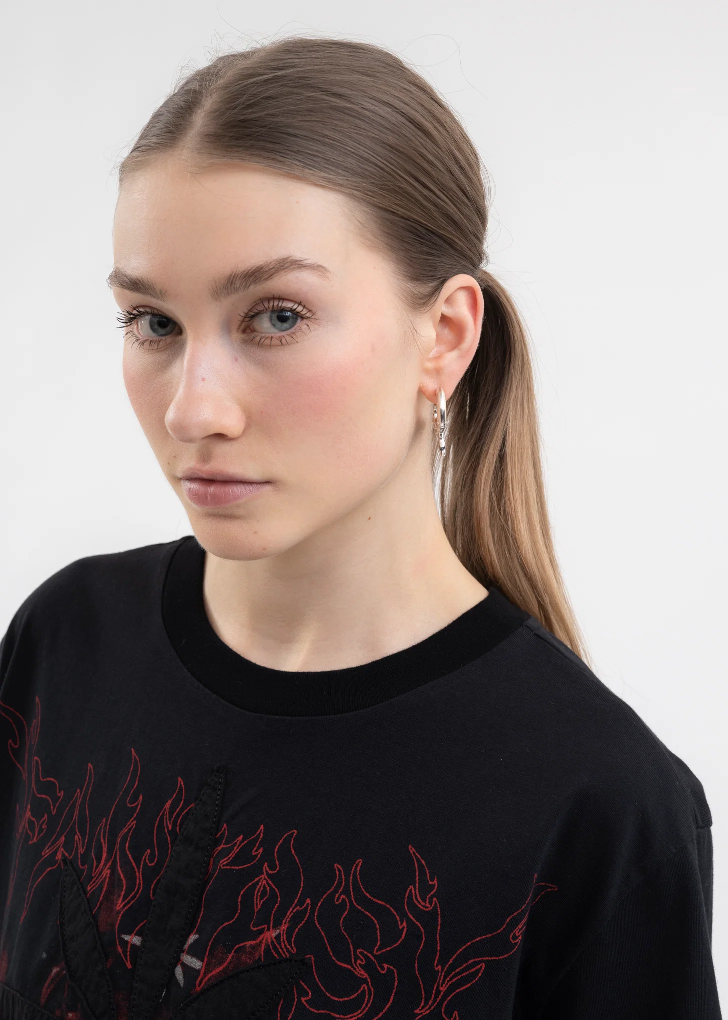 SILVER HALF WING EARRING - Image 4