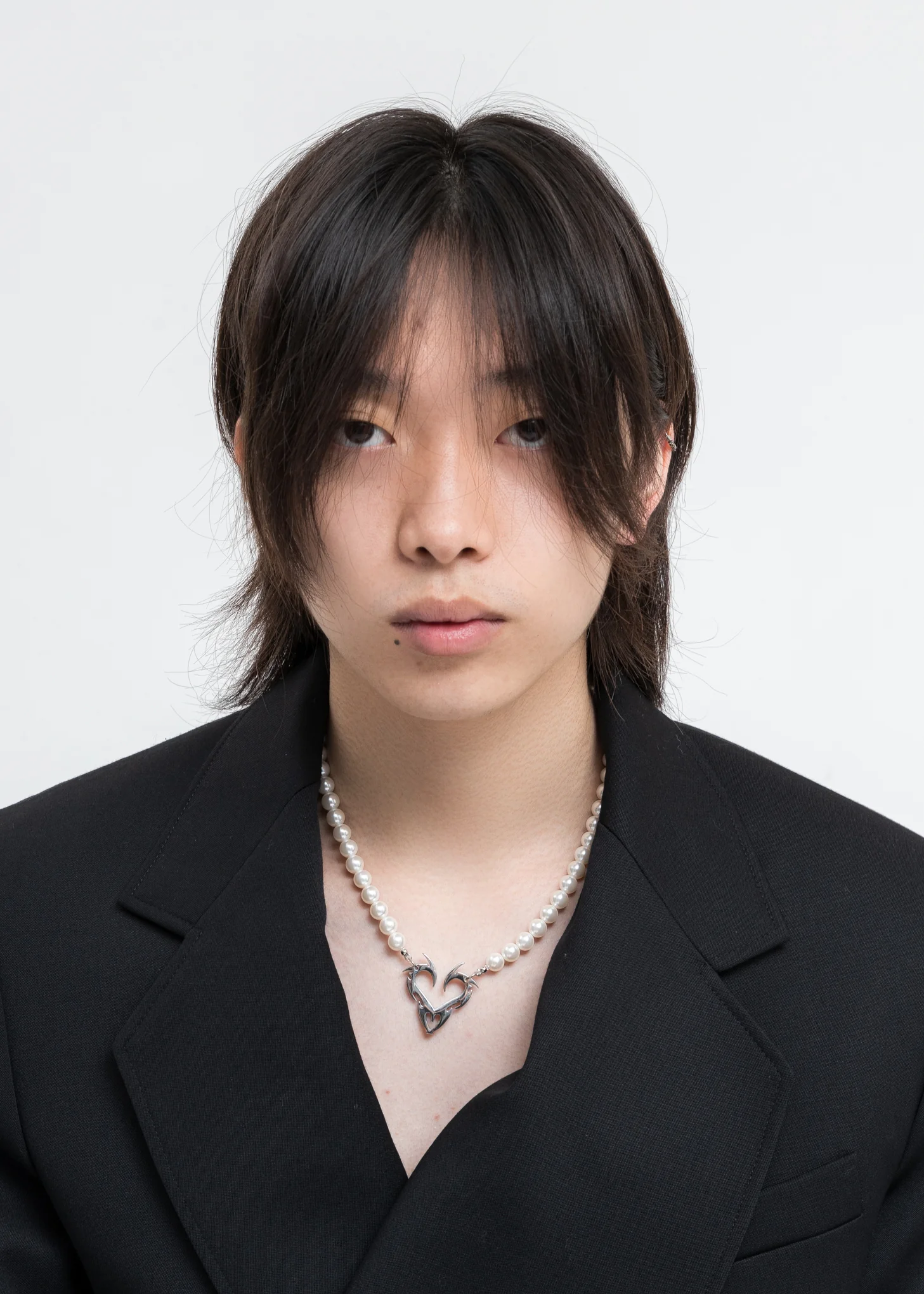 Silver Heart And Pearl Necklace - Image 3