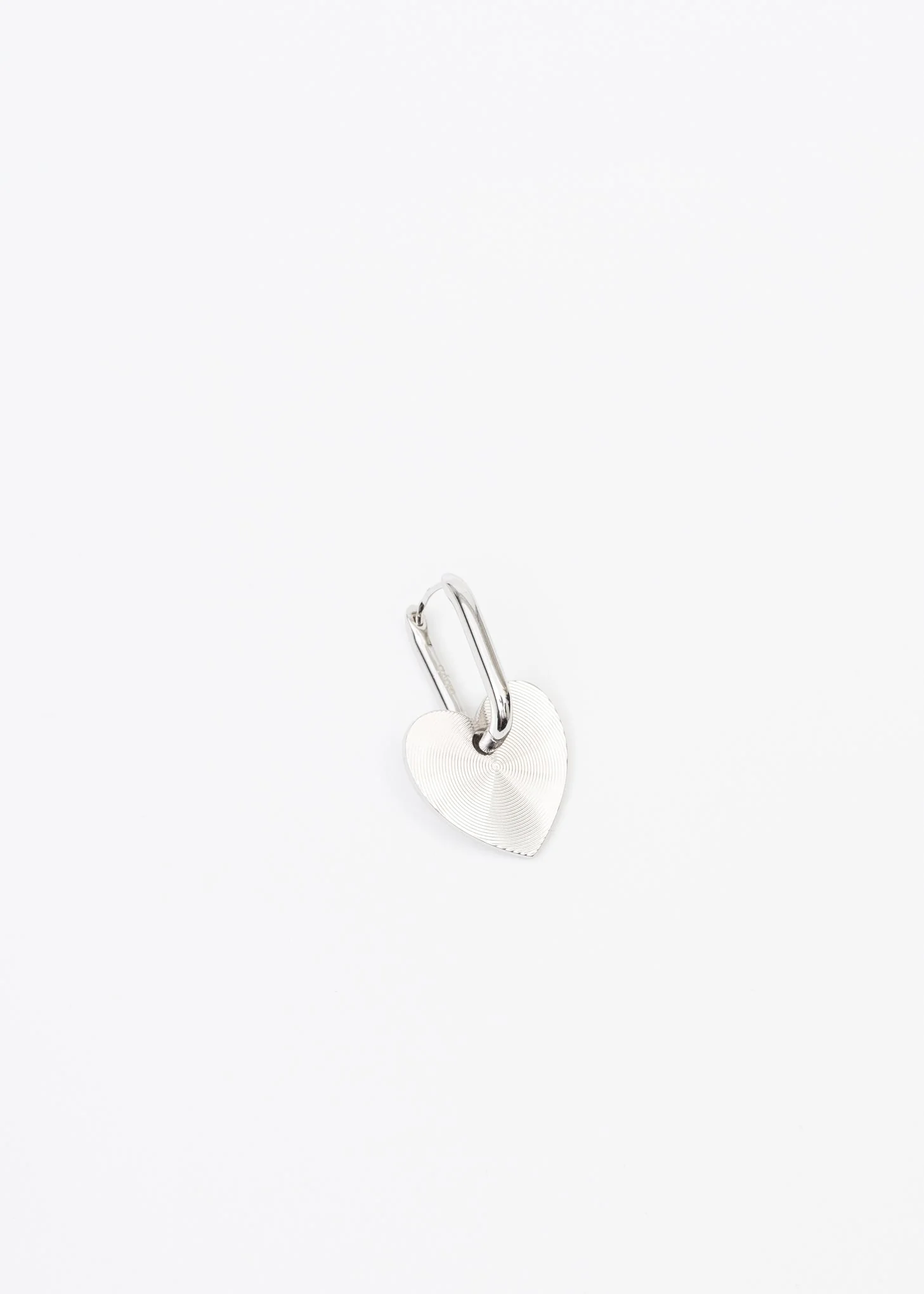 Silver Heart Earring- Single