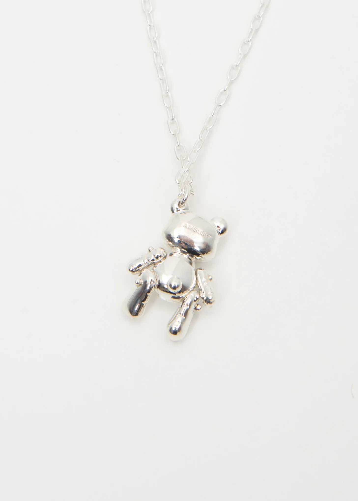 Silver Inflatable Teddy Bear Necklaces - Image 3