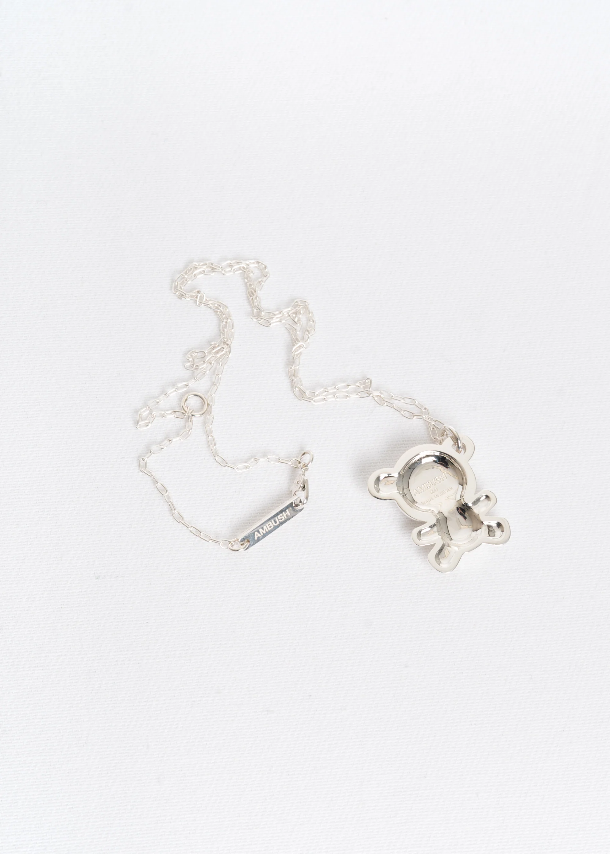 Silver Kuma Charm Pendant - Image 4