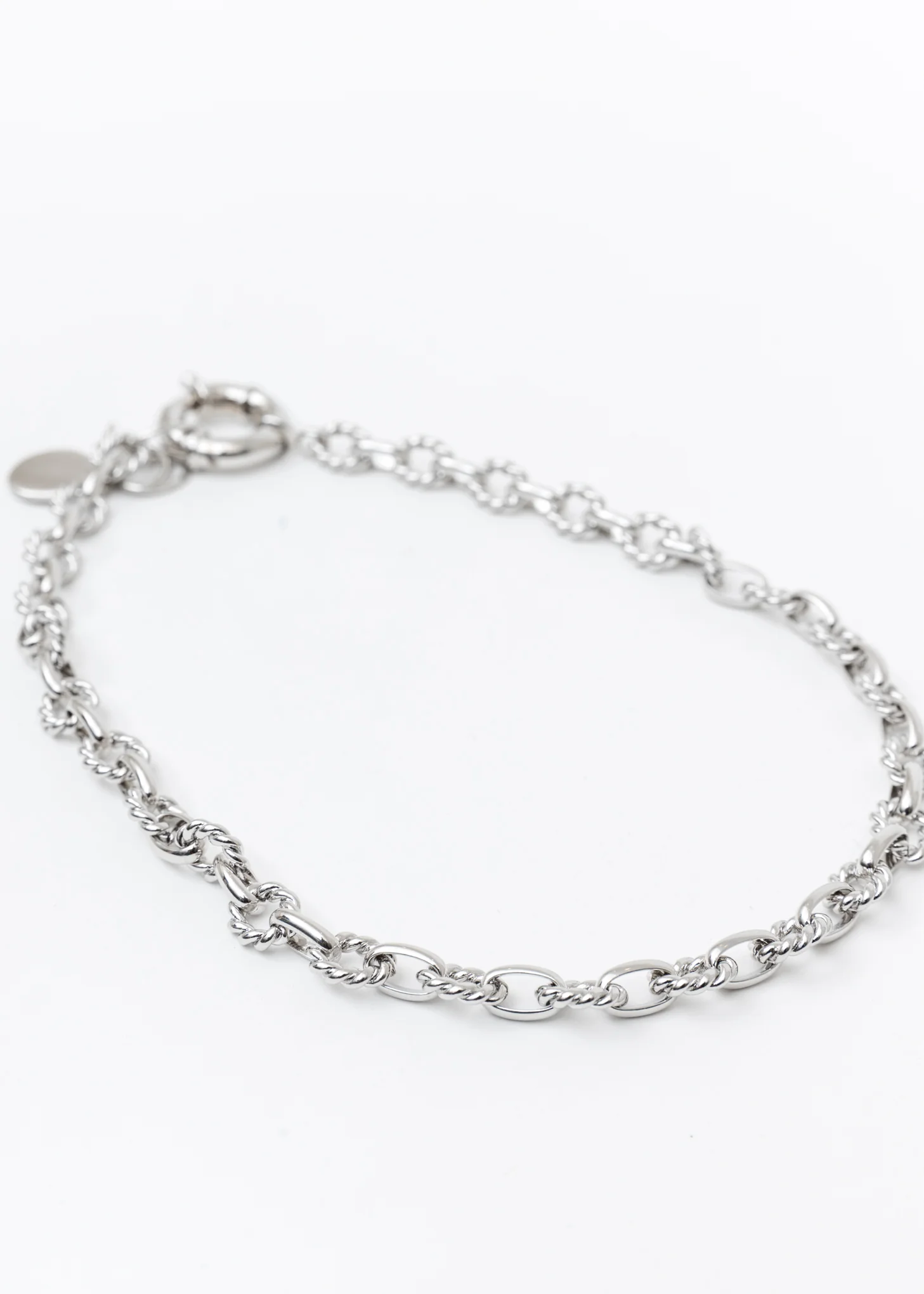 Silver Lace Lock Necklace With Coin - Image 5