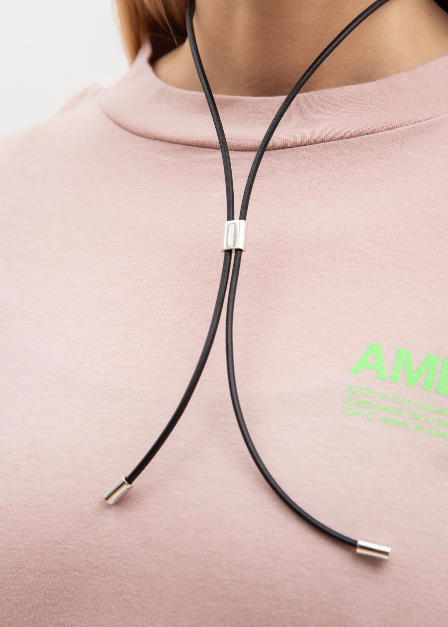 Silver Leather Strap Necklaces (M) - Image 2