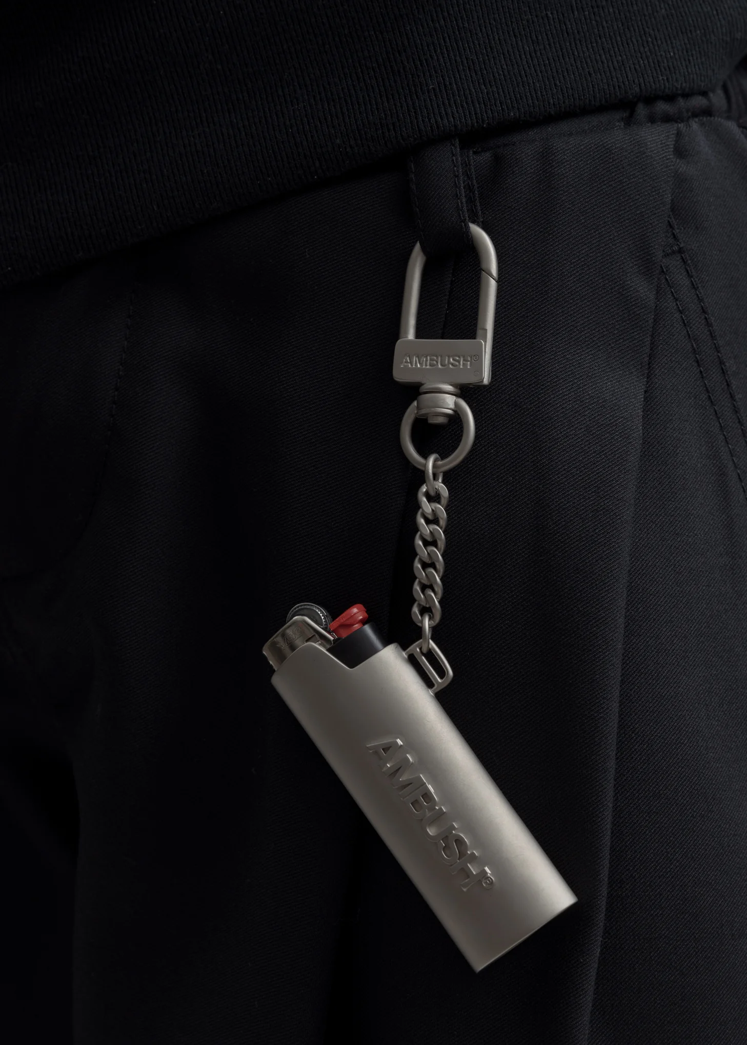 Silver Lighter Logo Keychain - Image 2