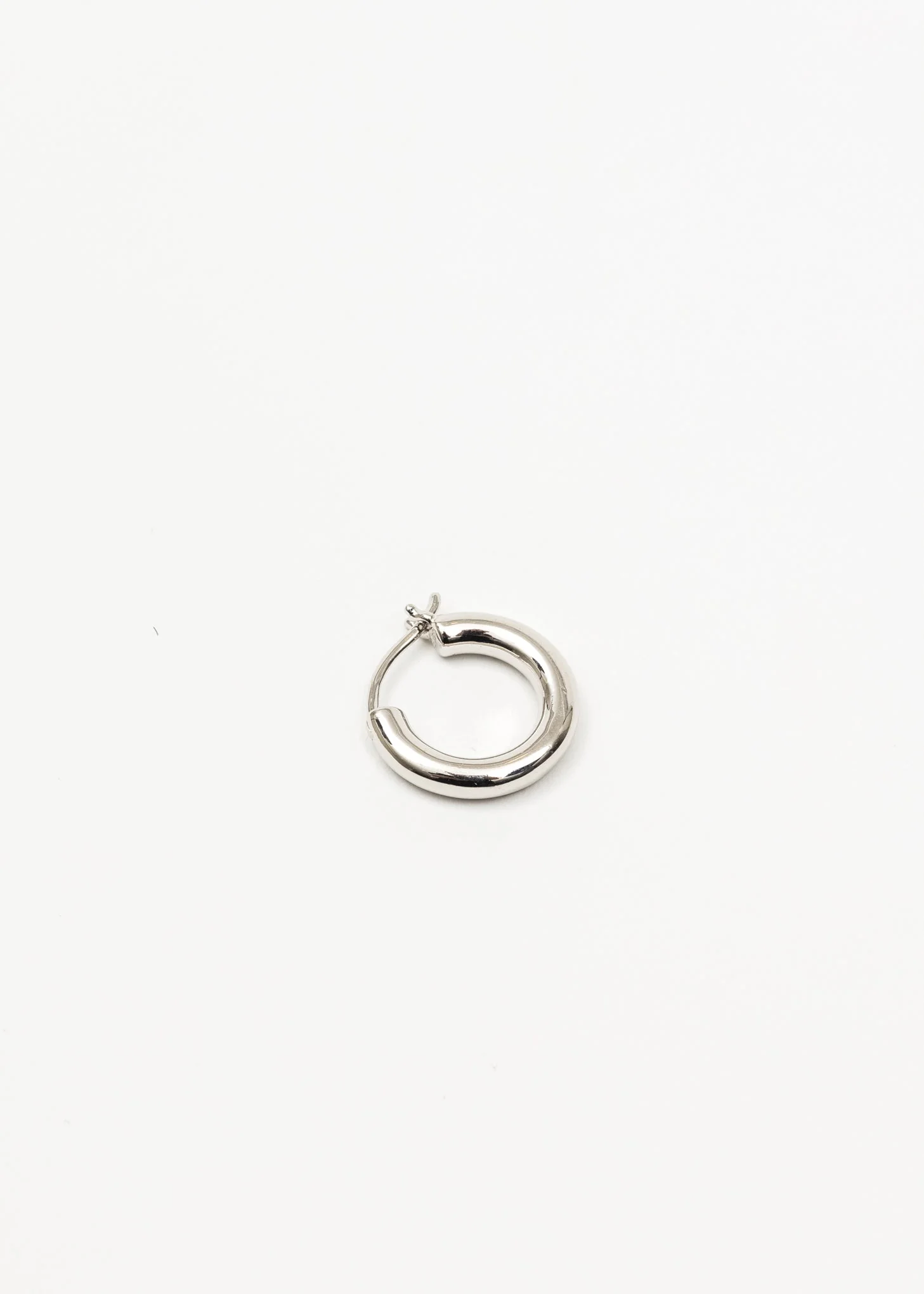 Silver Logo Ring Earring - Single - Image 3