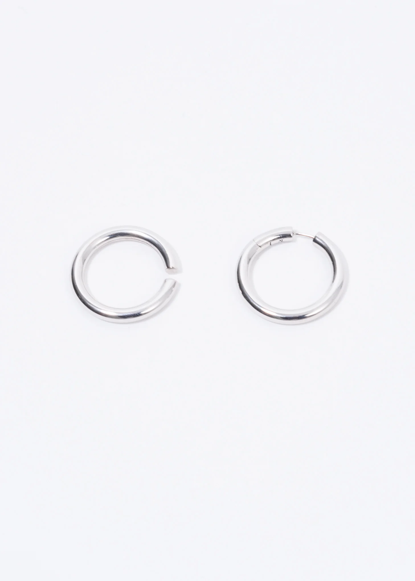 Silver Loophole Earrings - Image 4
