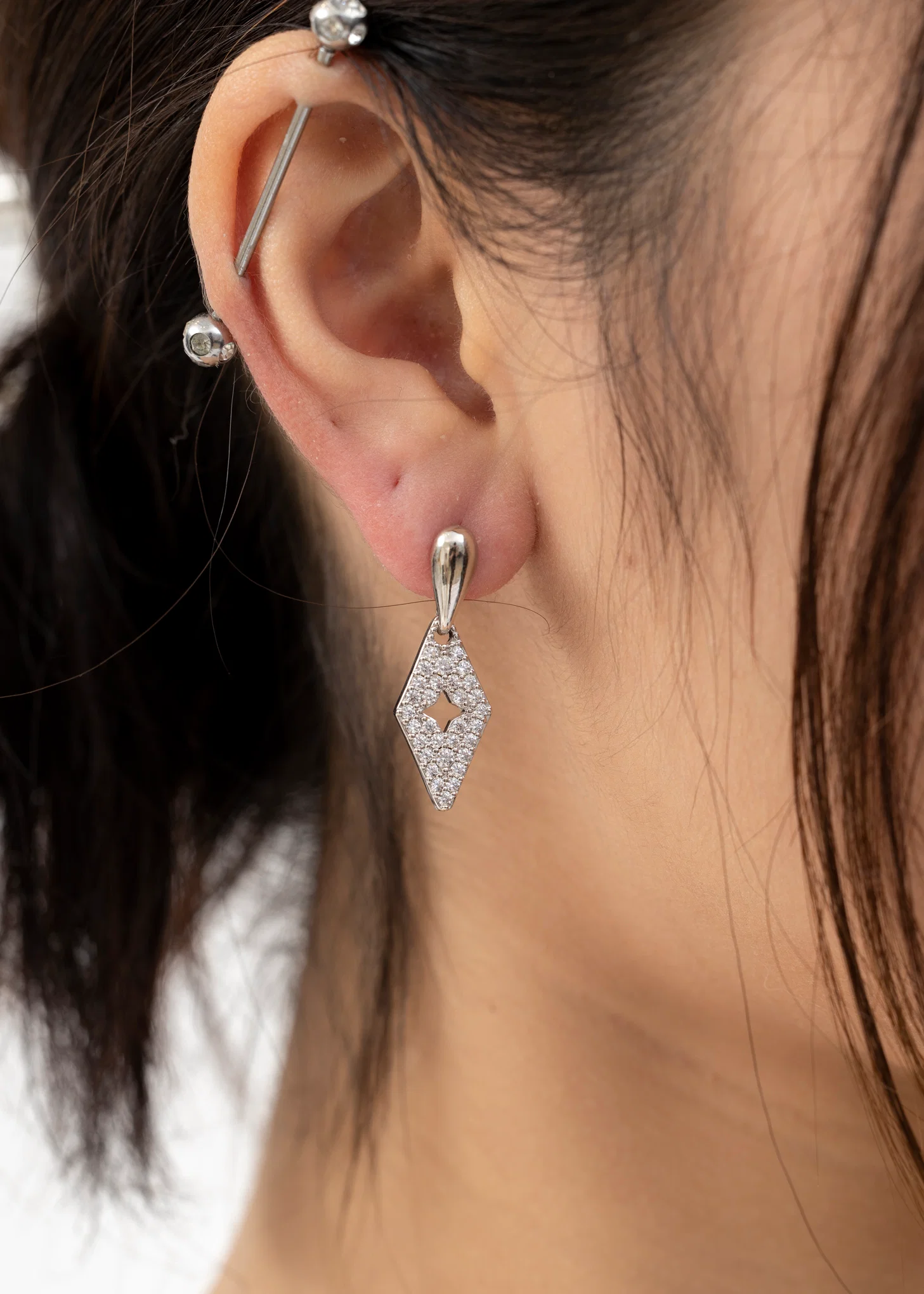 Silver Lucky Earring - Single - Image 3